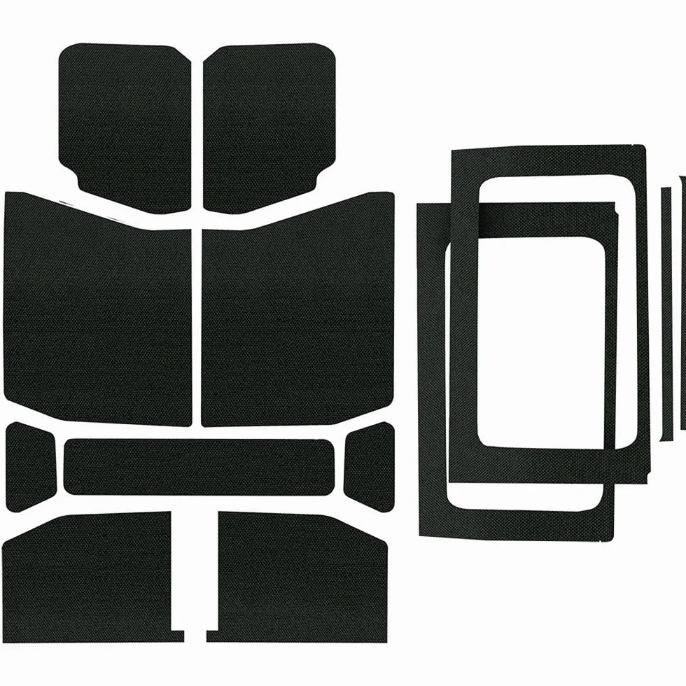 Design Engineering Boom Mat Black Sound Deadening Kit for 4-Door Jeep Wrangler JL (2018-up)