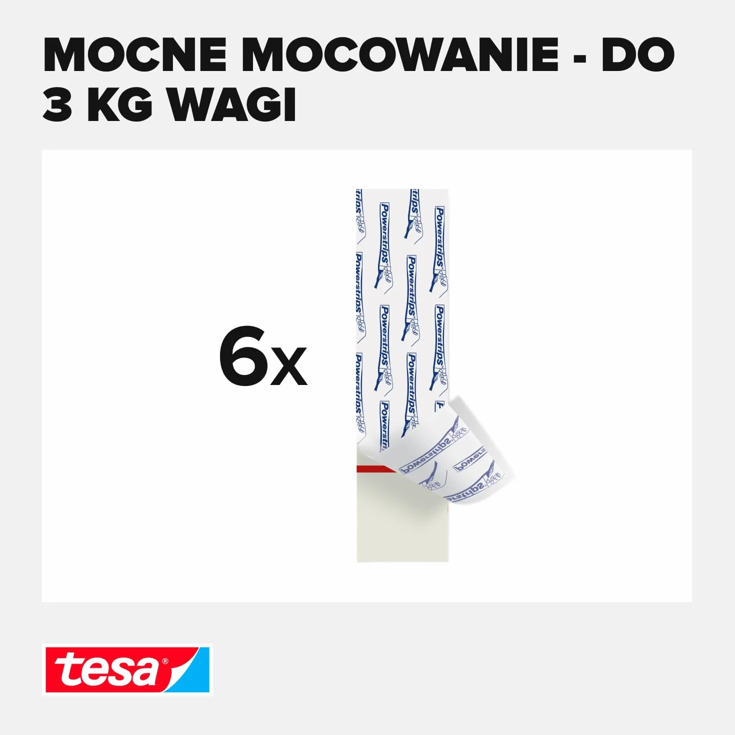Tesa Taśma Klejąca, Biały, 3 kg