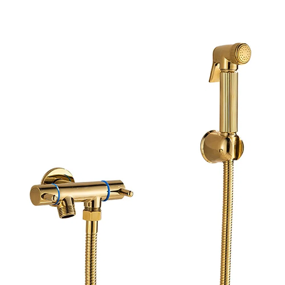 Zestaw opryskiwaczy bidetowych do toalety Złote czarne bidet kranu sprayer na ścianie zestaw toaletowy podwójny uchwyt pojedynczy otwór łazienka Beauty Comes