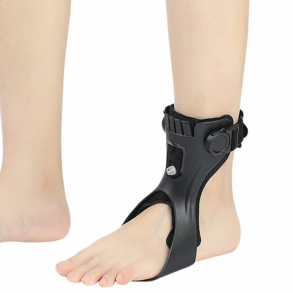 Drop Podpora stopy Drop Foot Brace Ortesi AFO AFOs Ortesi kostki Wsparcie z wygodnym nadmuchiwanym airbagiem dla hemiplejii, buty po udarze na wędrówki (prawa stopa, XL)