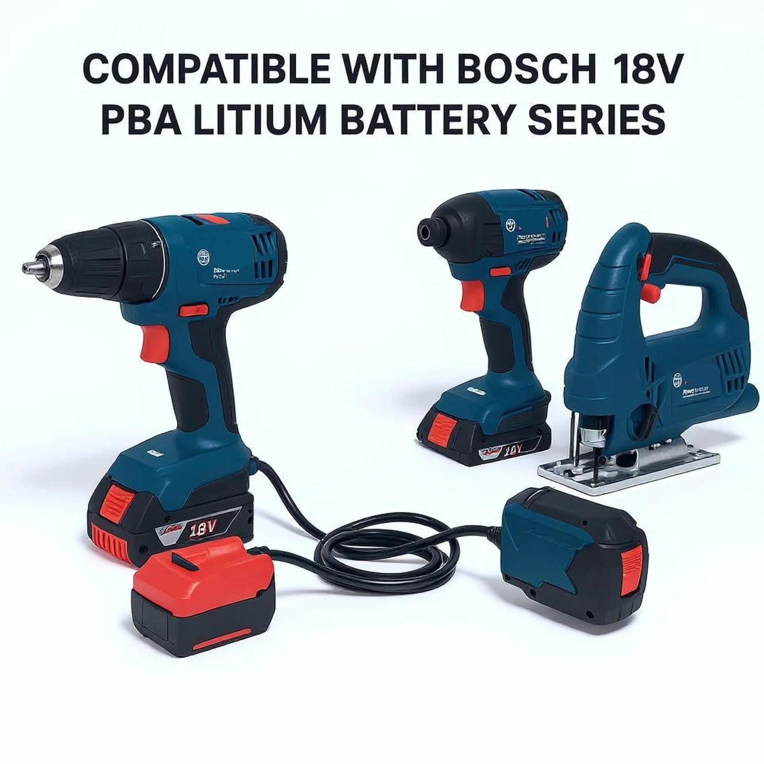 Adapter Przedłużacza Baterii TICFOX Zmniejsz Wagę 18 V Do Adaptera Baterii Litowych Serii GBa Do Elektronarzędzi BOSCH PBa