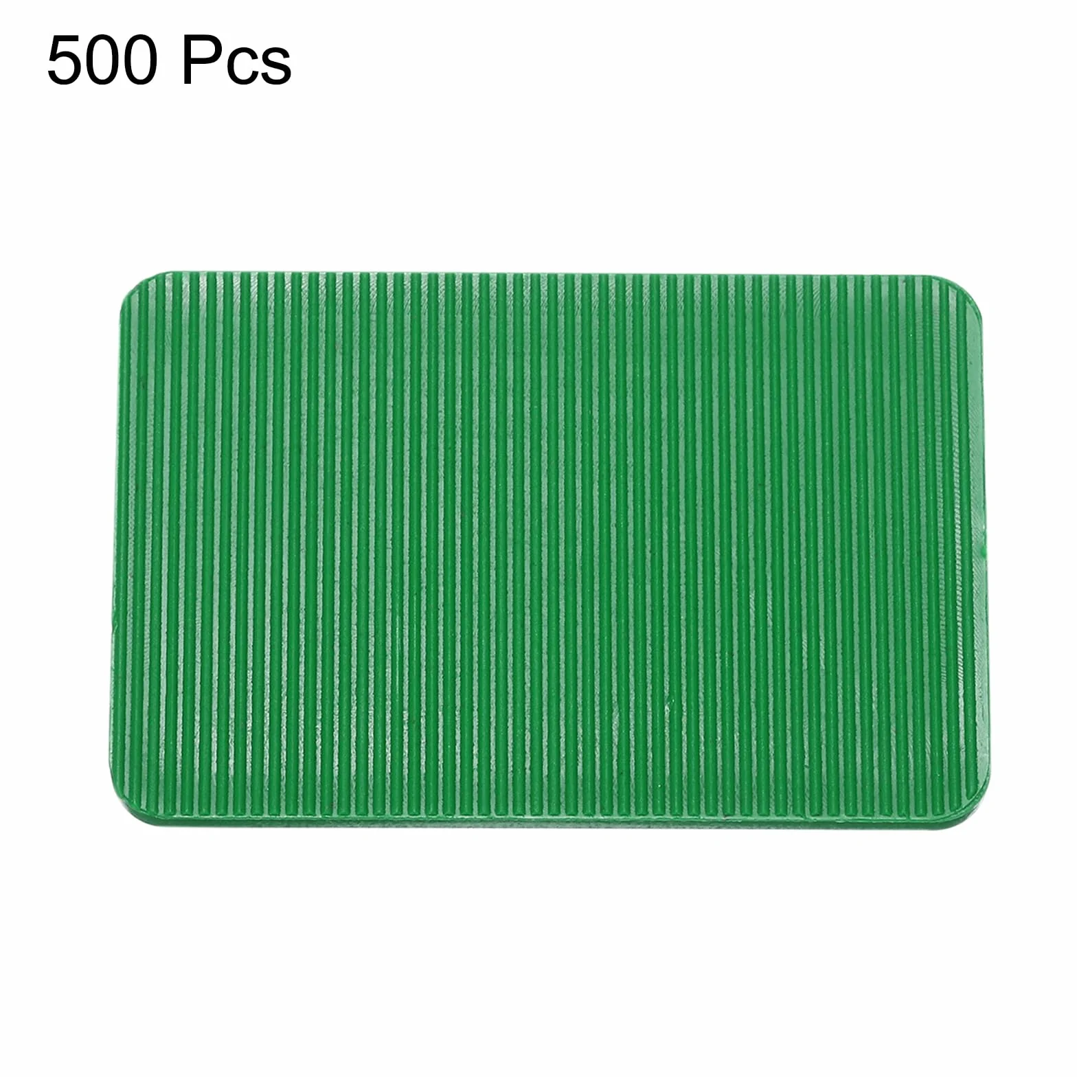 QUARKZMAN 500 sztuk podkładek z tworzywa sztucznego, 60 x 40 x 3 mm, podkładki dystansowe, kliny dystansowe, kliny, klocki dystansowe, podkładki dystansowe, zielone