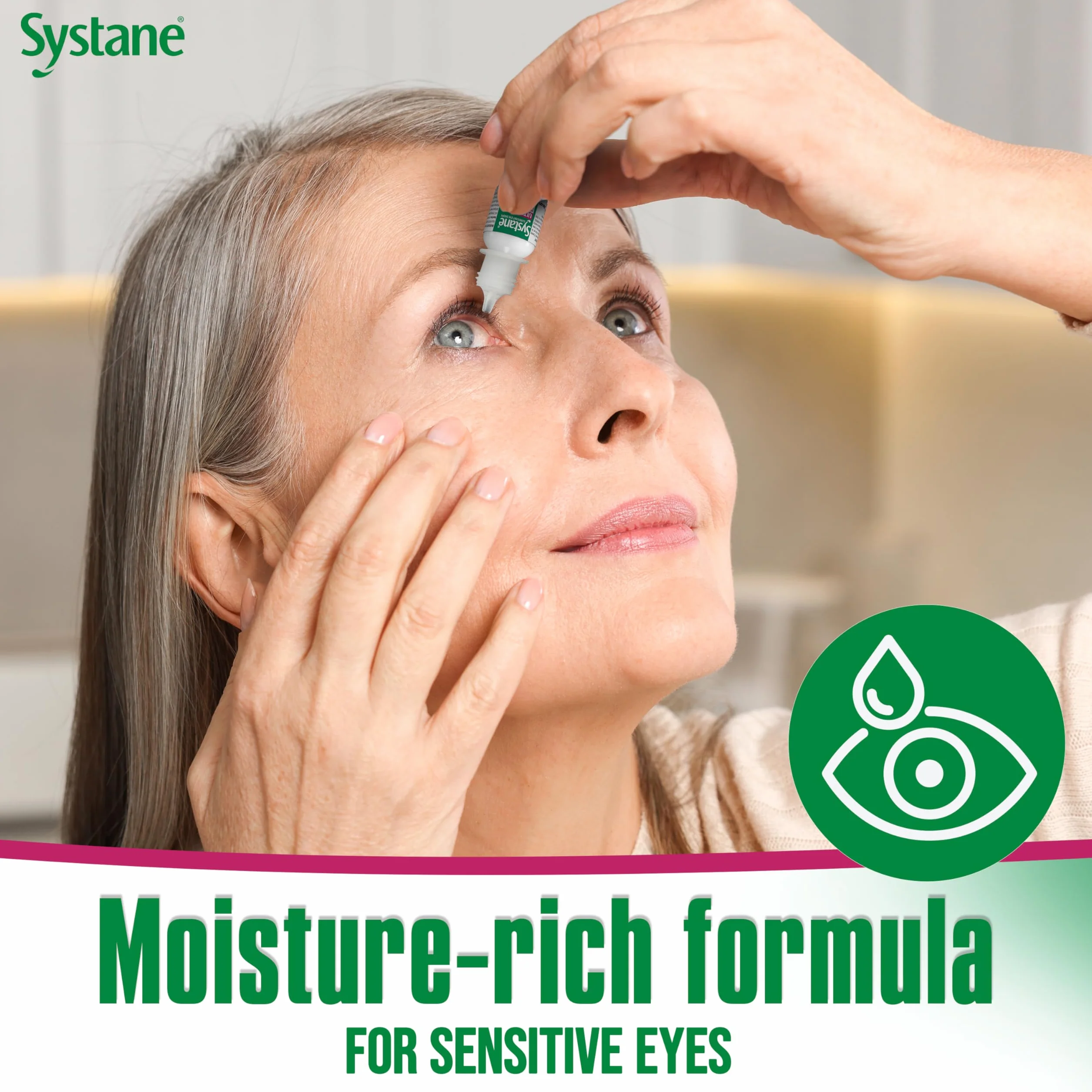 Systane Ultra Lubricant Eye Drops, Twin Pack, 10-mL Each,packaging may vary