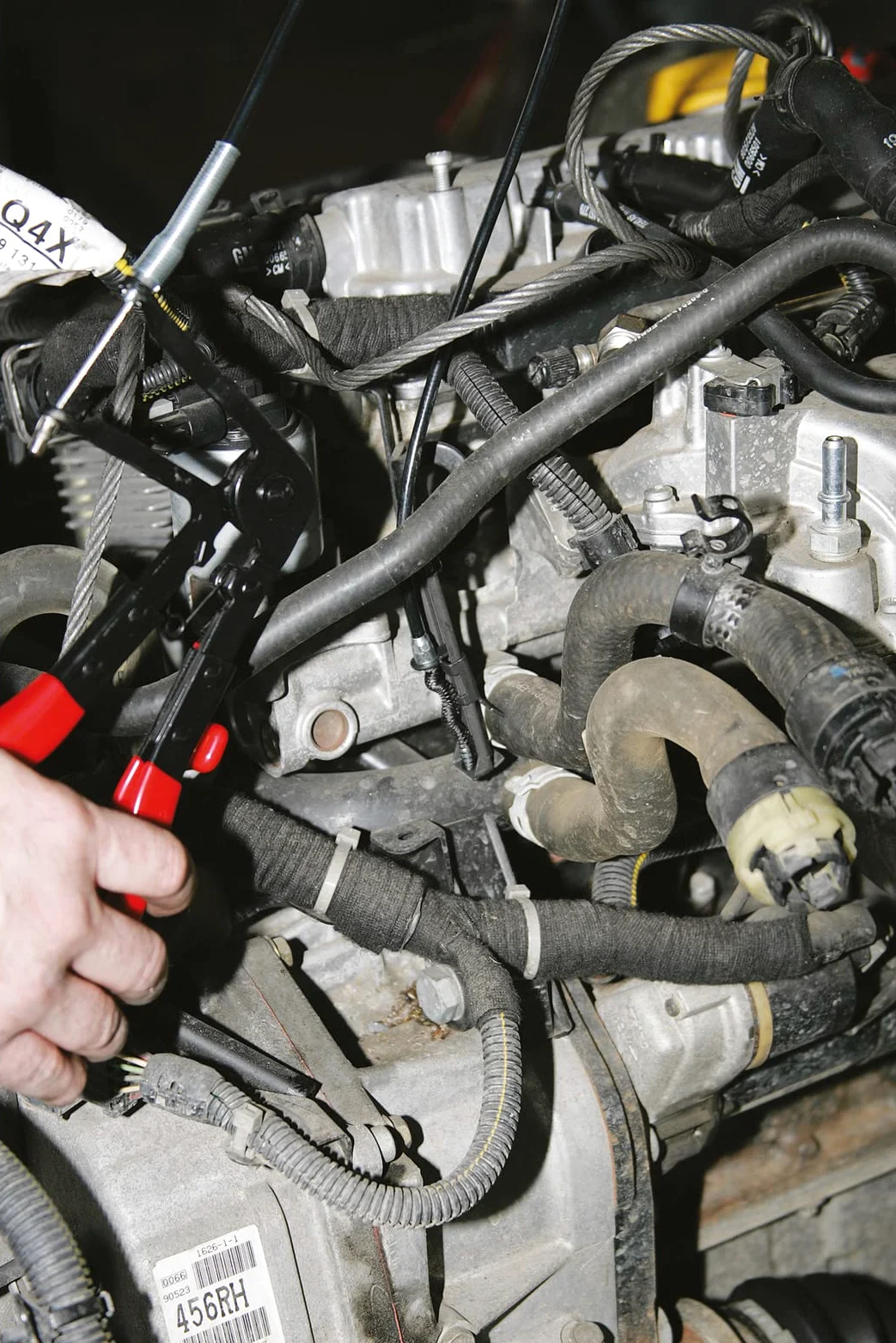KS Tools 115.1055 Zestaw szczypiec do opasek na wezachdo samochodów, 7-szt