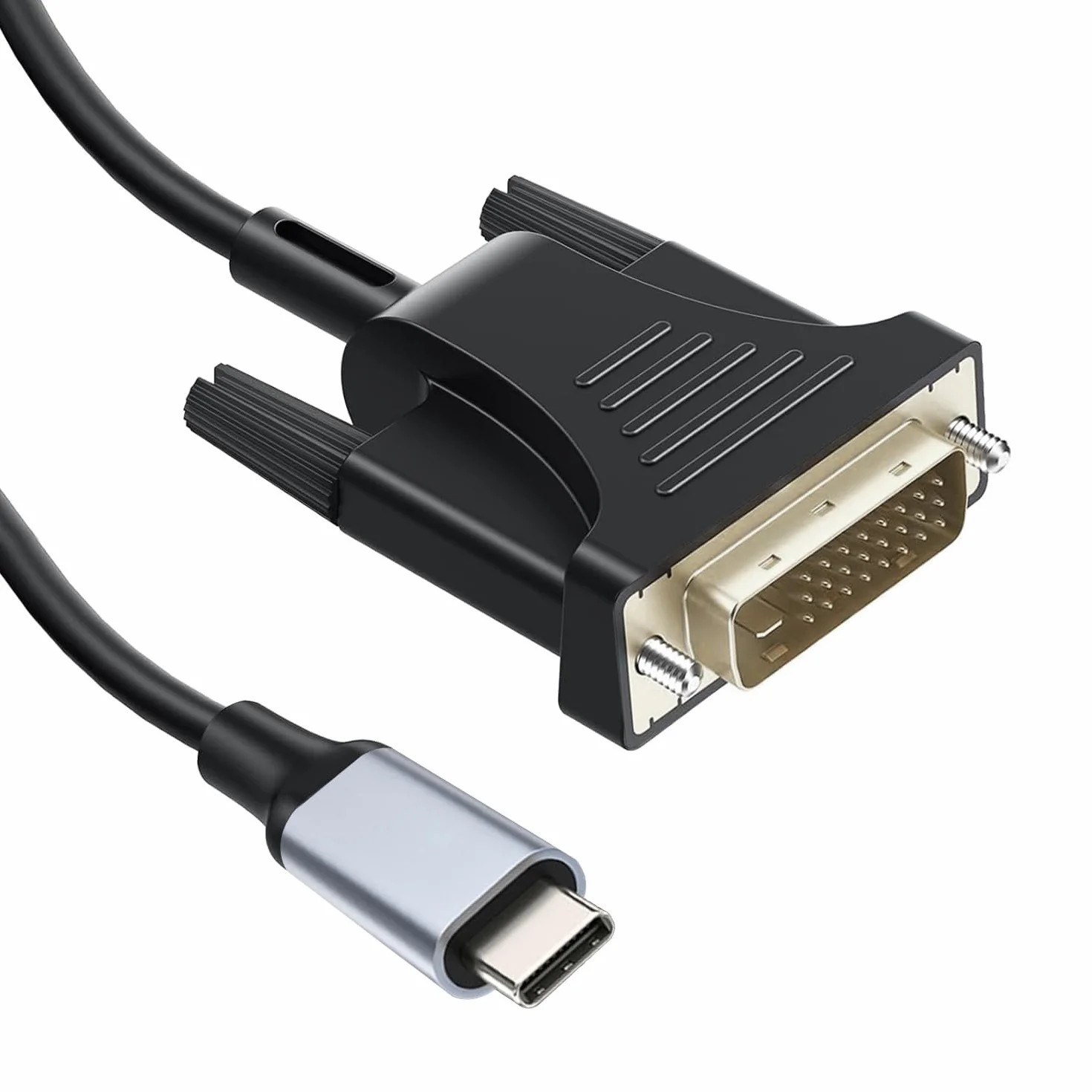 DVI Cable Adapter - 4K @60Hz DVI-D Dual Link Male kompatybilny z MacBook, iPad, Dell XPS itp. Konwerter kabli do monitora, telewizora, projektora 2 m