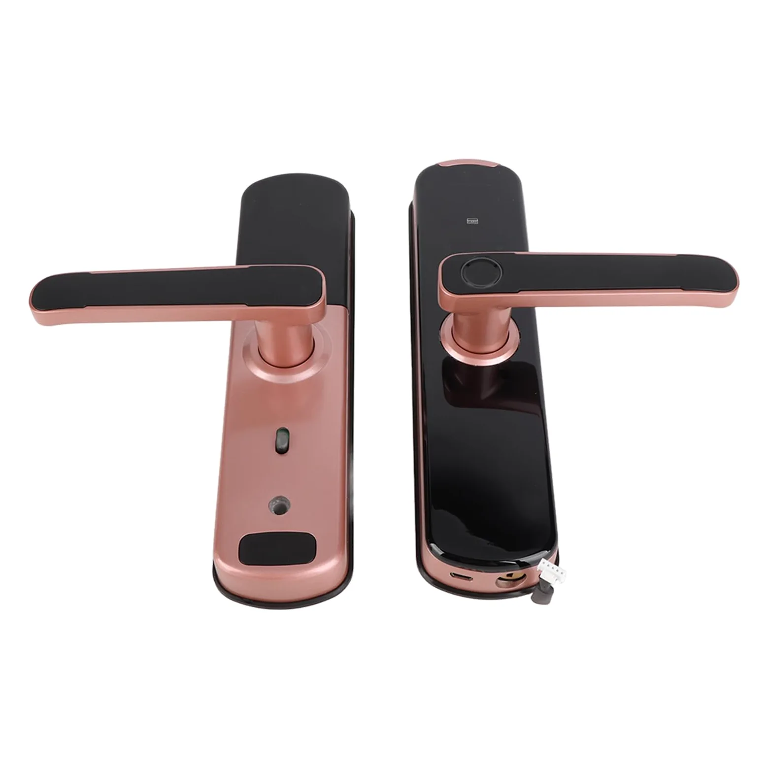 Naroote Cyfrowa Karta Zamka Drzwi dla Smart Security Anti-Theft Dostęp do Linii Papilarnych dla Domowego Biura w Kolorze Różowego Złota