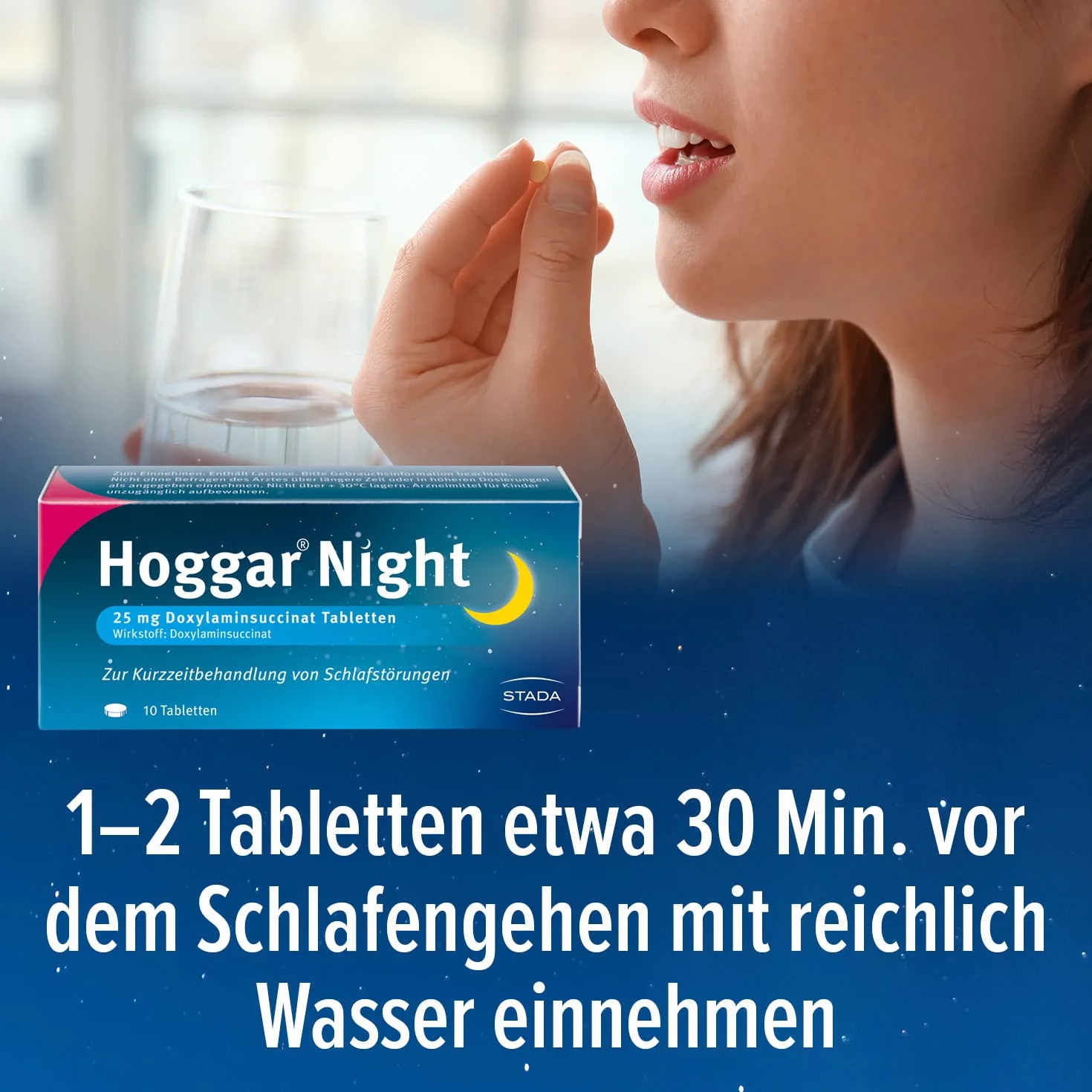 Hoggar Night – tabletki nasenne do pomocy podczas zasypiania i ostrych zaburzeń snu – dobrze tolerowane, zapewniają spokojny sen – 3 x 20 tabletek