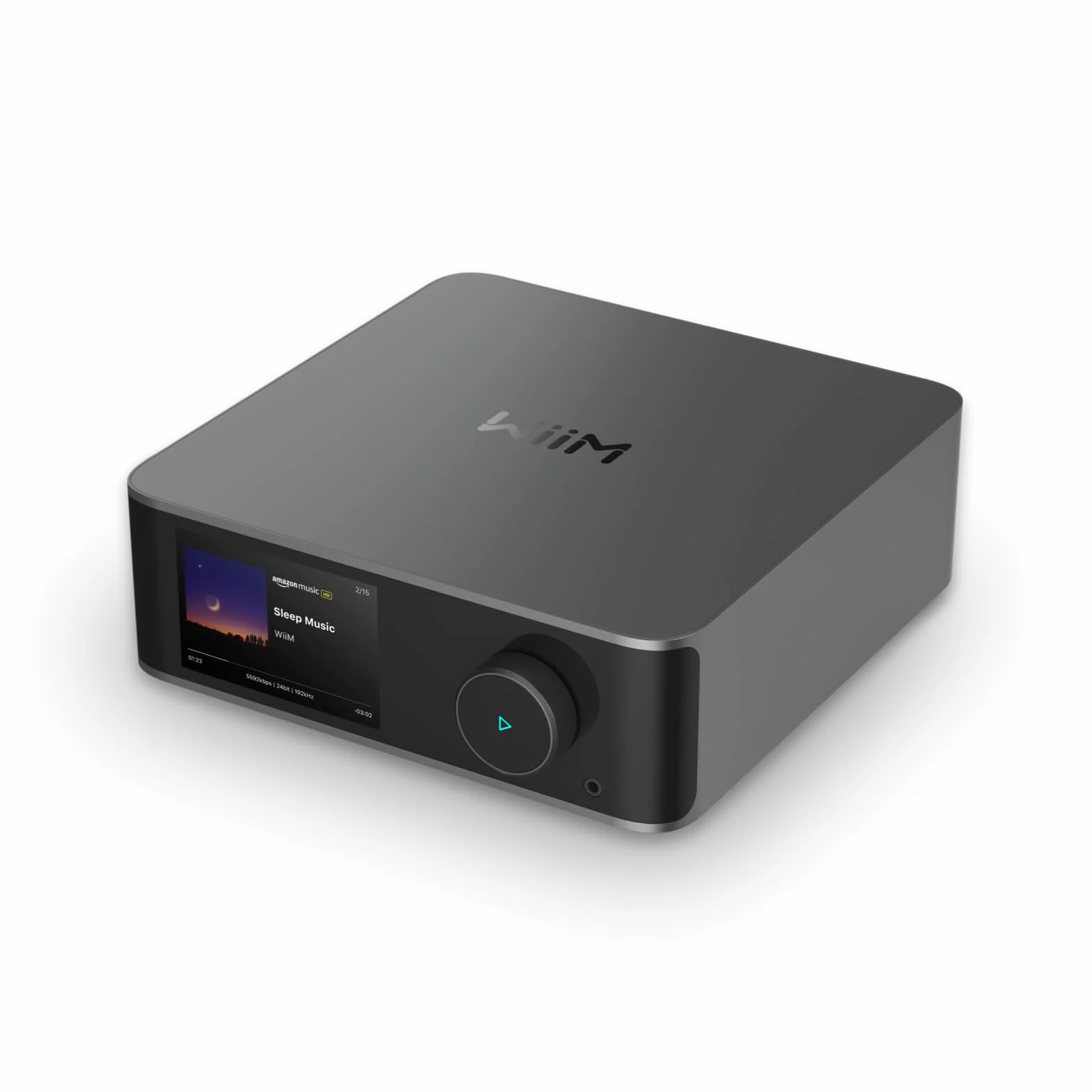 WiiM Ultra Streamer Cyfrowy Przedwzmacniacz 3,5" Ekran Dotykowy GoogleCast Alexa HDMI ARC Phono Szary