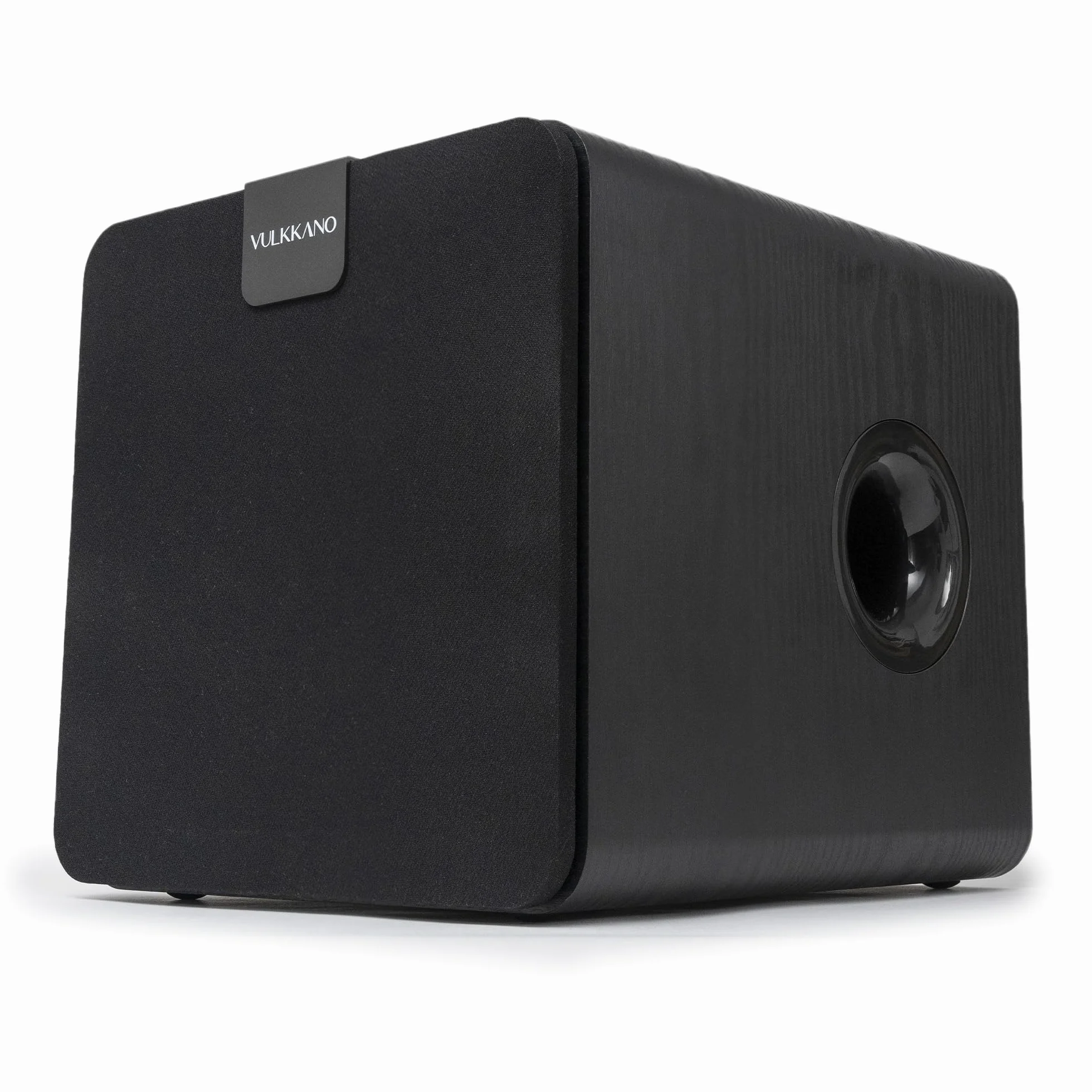 VULKKANO SUB8 Subwoofer aktywny 8-calowy, zasilany mocą 80 W RMS, częstotliwość 40 Hz - 250 Hz, regulowana zwrotnica, domowe audio i kino.