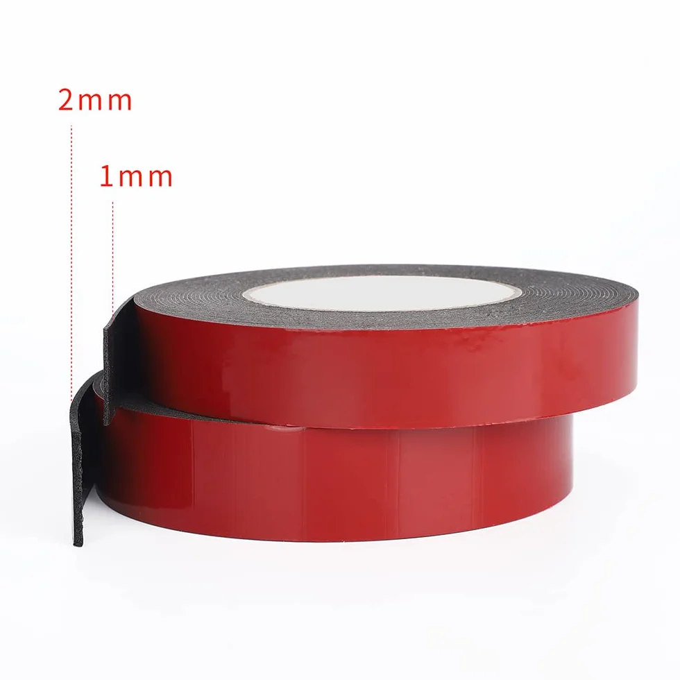 Taśma piankowa dwustronna o supermocnym kleju 10M – grubość 0,5 mm, 1 mm, 2 mm do montażu i mocowania(0.5mmx100mm)