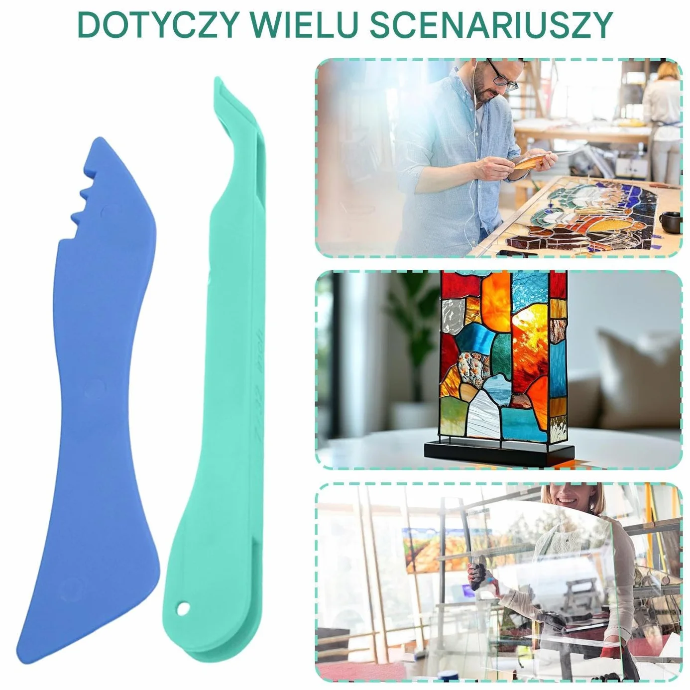 Ręczny Aplikator Folii Do Witraży - Ręczny Foliator Do Rzemiosła Szklanego | Przenośne Narzędzie Do Ręcznego Pokrywania Folii, Akcesoria Rękodzielnicze Do Projektów Z Folią
