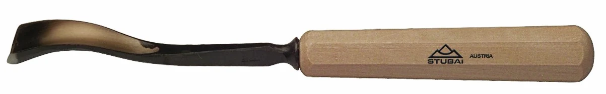 Stubai 523820 Typ 38 z drewnianym uchwytem, dłuto do rzeźbienia w drewnie, złoty/beżowy, 20 mm