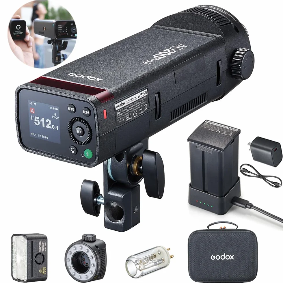 Godox AD200Pro II 200W Flash HSS 1/8000s TTL Canon Nikon Sony