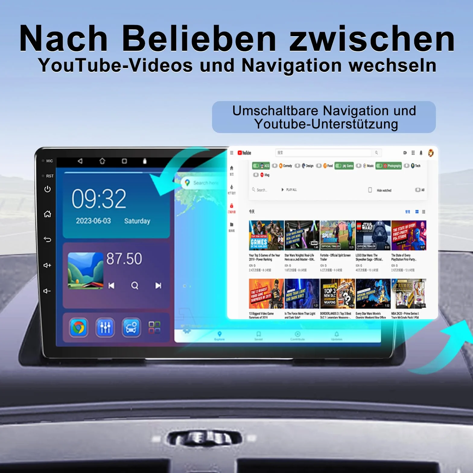 Radio samochodowe Android 4+64 GB do BMW X3 E83 2004-2012, ekran 9 cali, podwójne Din, nawigacja Carplay, bezprzewodowe, HiFi, FM, DSP, WiFi, Bluetooth, USB + kamera