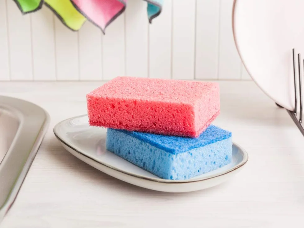 YORK Zmywak Kuchenny 6+1, Uniwersalny, do Mycia Naczyń, Kuchni, Czyszczenia Łazienki, z Miękkiej Pianki, COLOR LUX