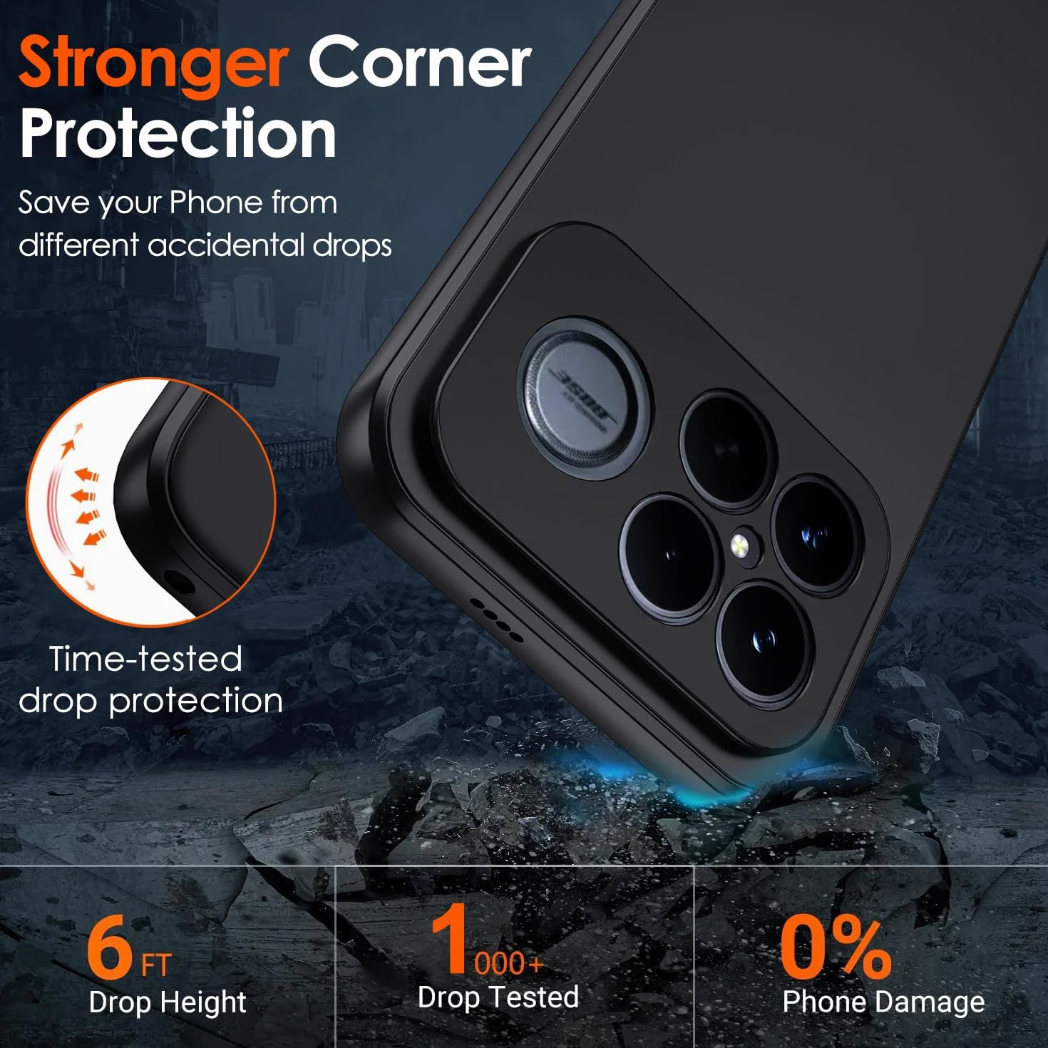 ivoler Matowa czarna obudowa do Xiaomi Poco F8 Ultra 5G, ultracienka silikonowa, odporna na wstrząsy, TPU