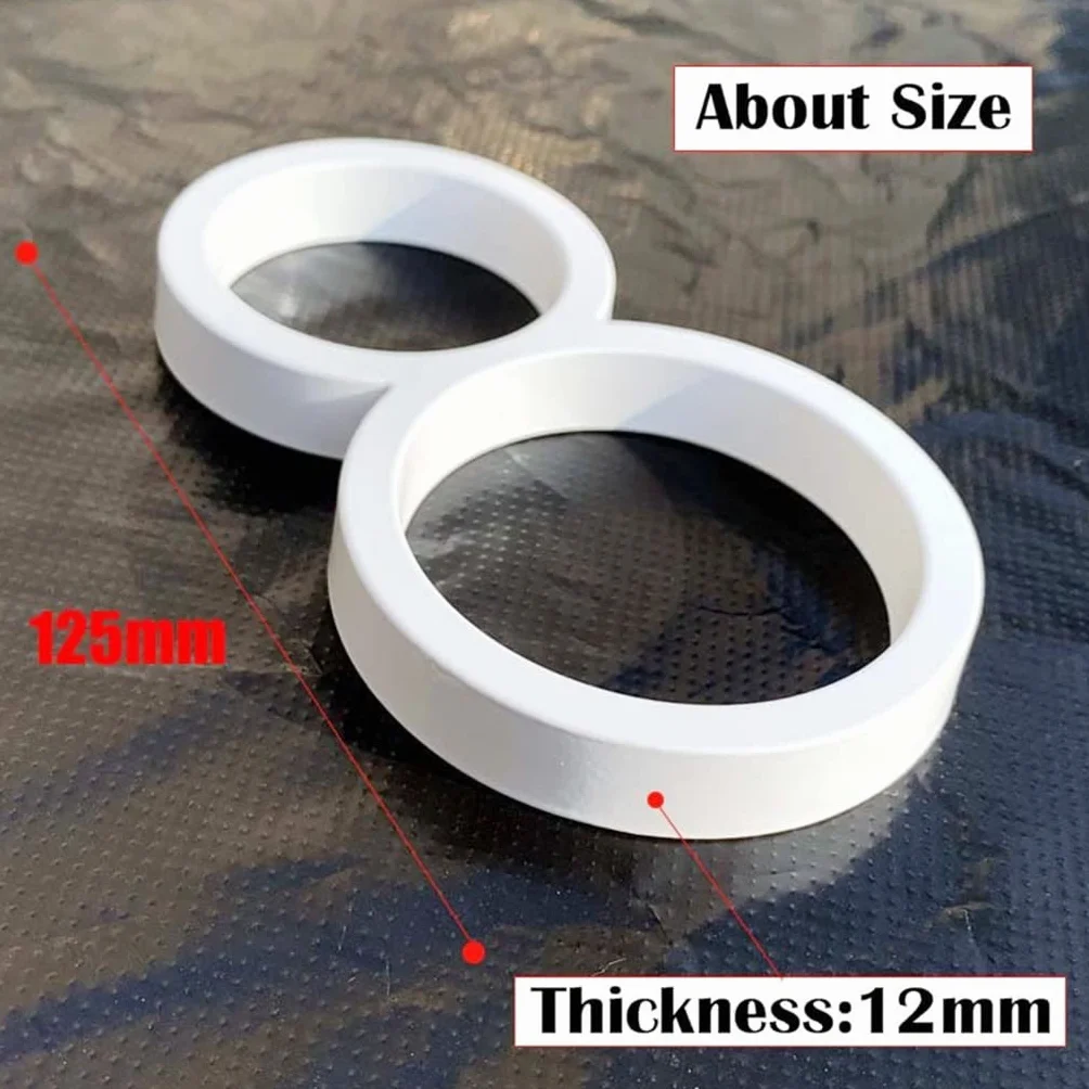 Nowoczesne Pływające Numery Domów, 125mm Białe Pływające Numery Domów Tabliczka Na Drzwi Litery Metalowa Tabliczka Adresowa Zewnętrzna Tablica Drzwiowa Numer Tablicy Do Domowej Skrzynki Pocztowej (Co
