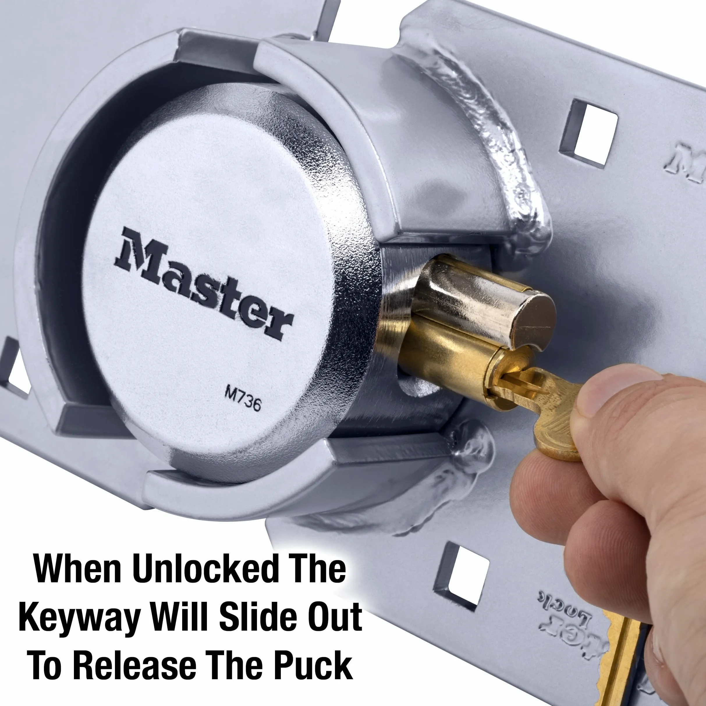 Master Lock M736XKADCCSEN Ukryty zamek uchylny z zasuwką