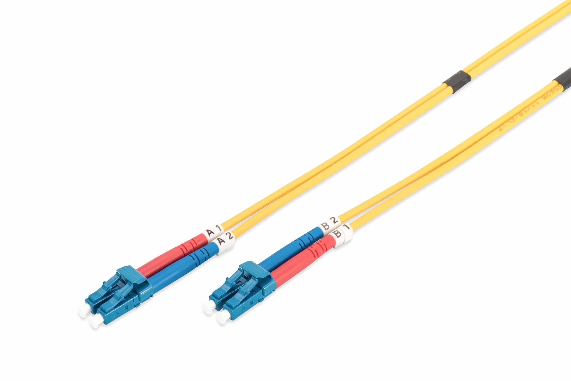 DIGITUS DK-2933-03 Kabel Światłowodowy OS2 3m LC Dupleks 1/10 Gbit SM Jednomodowy 9/125 µ Żółty