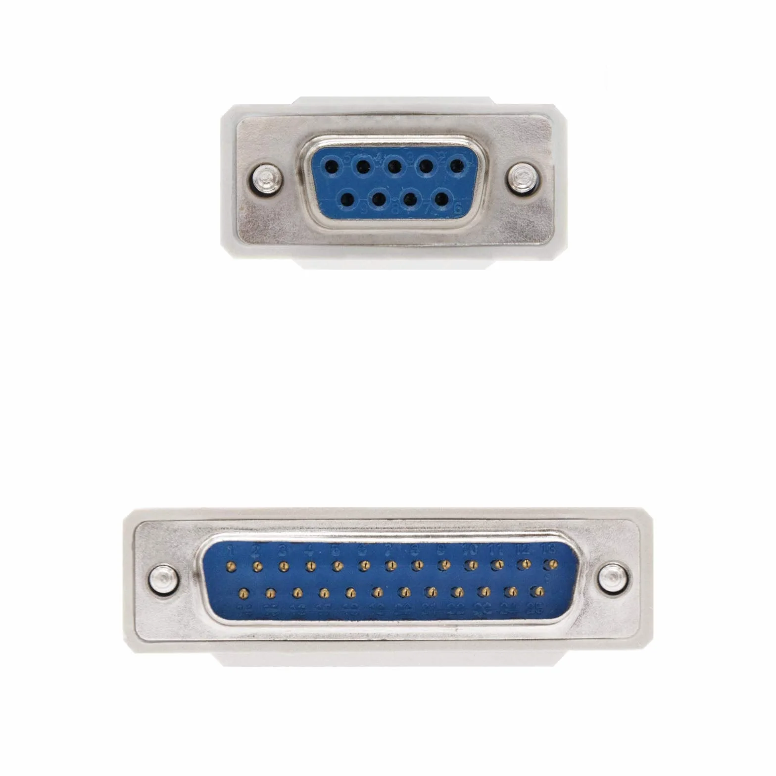 NanoCable Kabel szeregowy RS232 null modem DB9 DB25 żeński-męski 1,8m