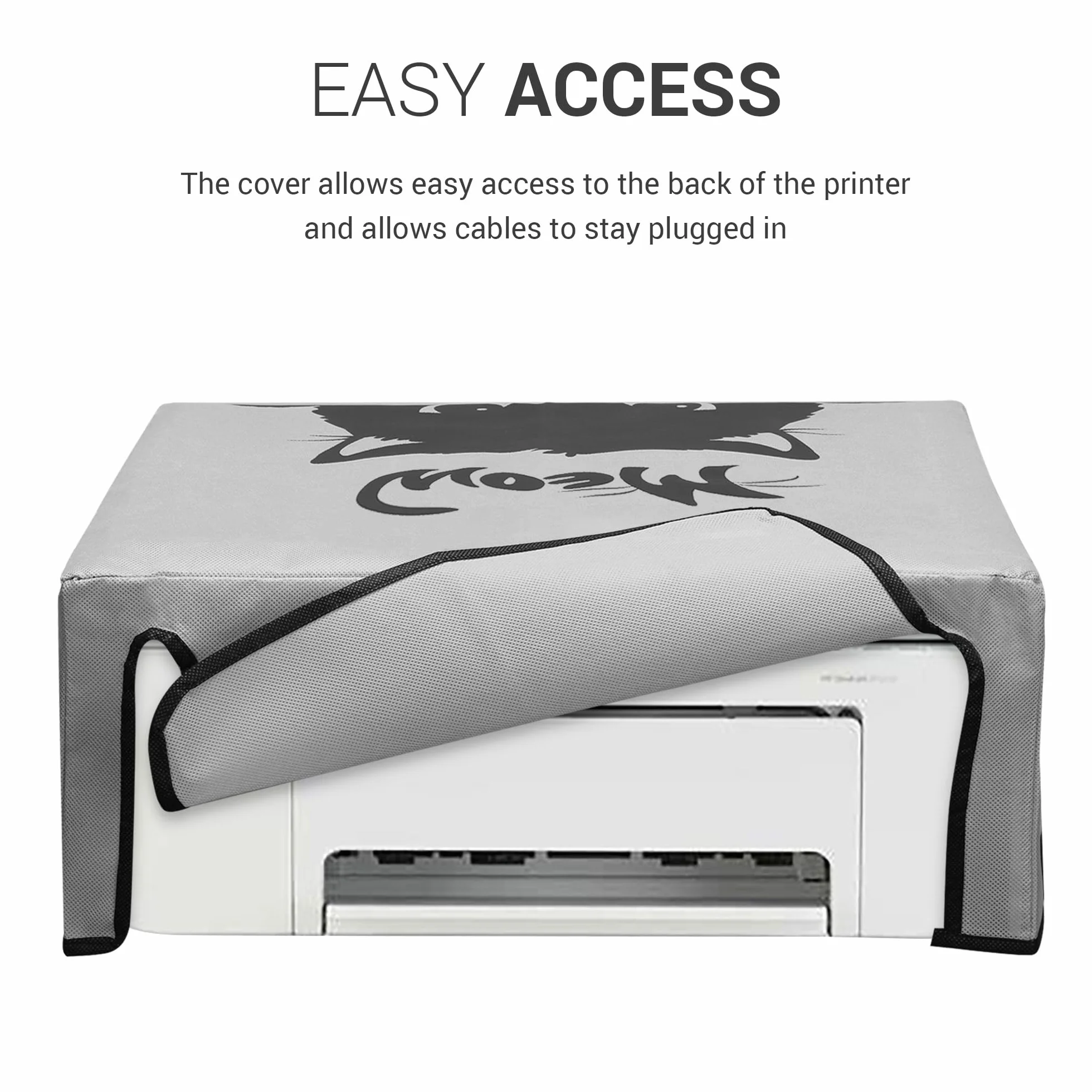 kwmobile Osłona przeciwpyłowa do HP DeskJet 4120e 4155e etui drukarki szary czarny