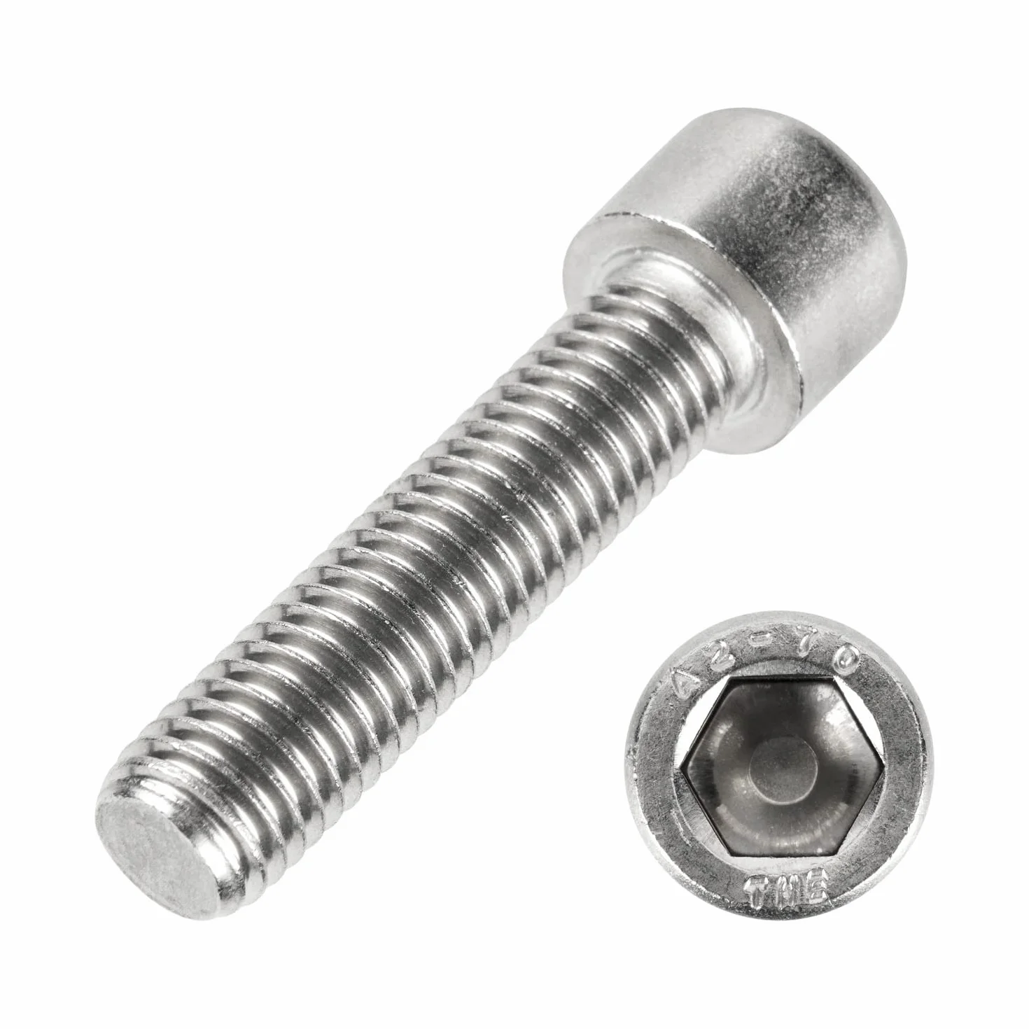 Śruby cylindryczne M12x50 100 sztuk DIN 912 (gwint częściowy, śruby z łbem cylindrycznym, śruby imbusowe, gniazdo sześciokątne, ISO 4762) A2 V2A stal nierdzewna - M12 x 50