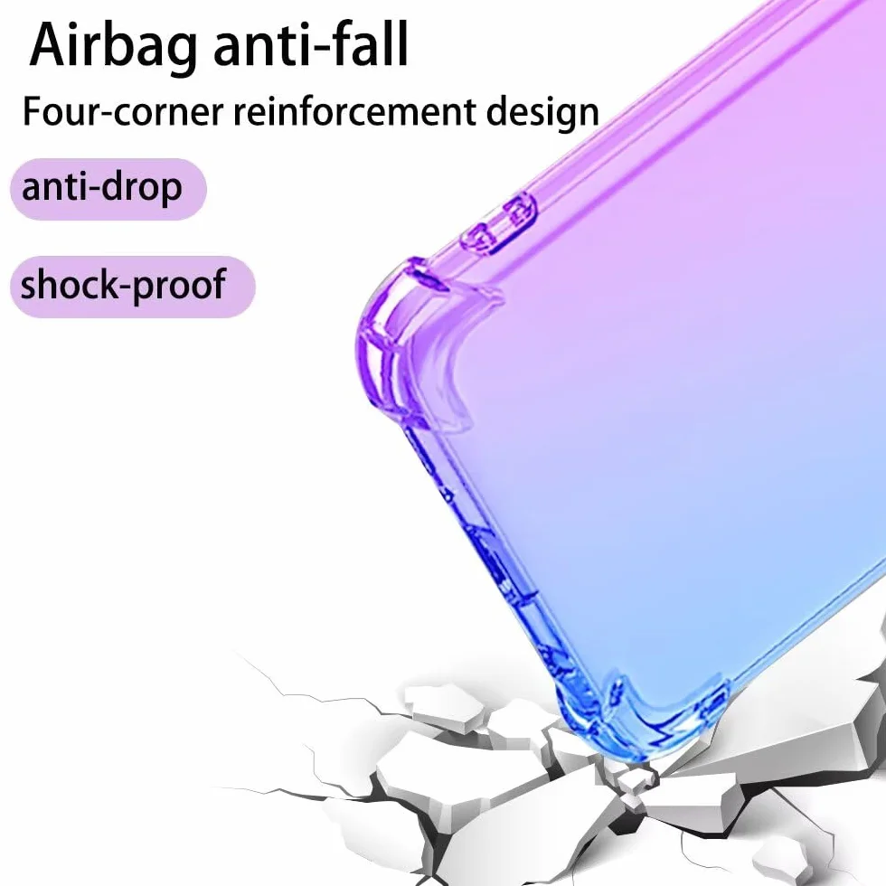 HONLEN Etui do OnePlus Nord 6 6G / OnePlus Nord6 6G Case, (6,78 cala) Przezroczysty Gradient TPU Silikonowy wzór, 4 narożniki wzmocnione etui
