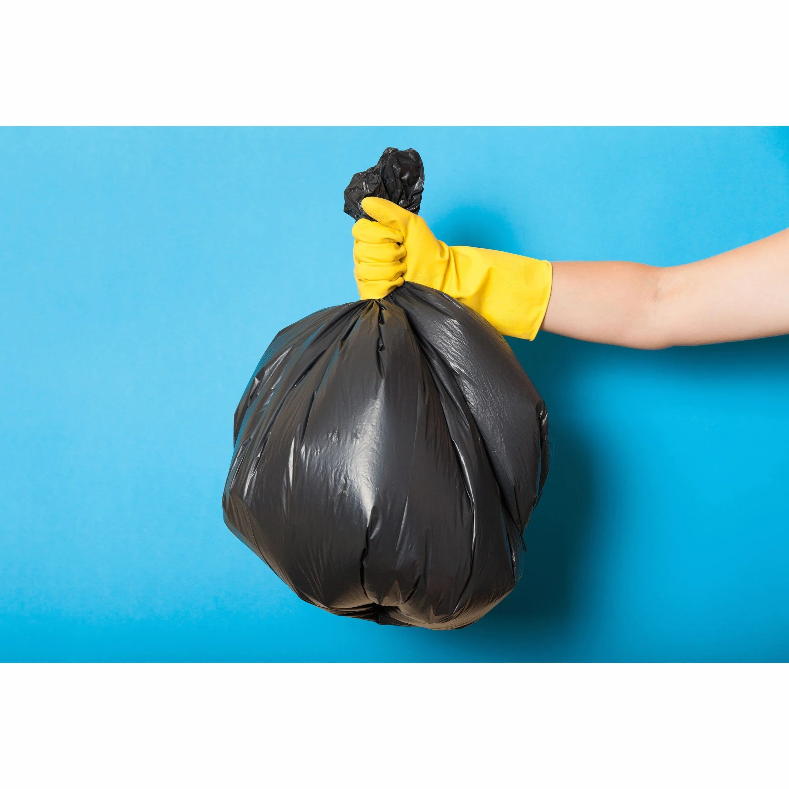 Czarne worki na śmieci, wytrzymałe LDPE 35l 50 worków