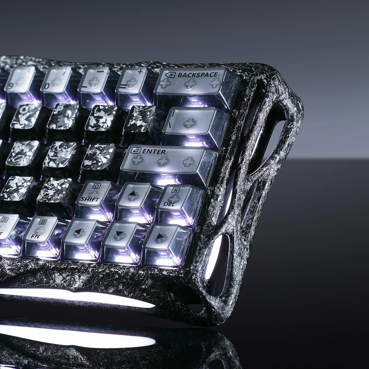 GravaStar Mercury V60 Pro 60% HE magnetyczna klawiatura do gier, częstotliwość odczytu 8 kHz, opóźnienie 0,125 ms, dynamiczny szybkowyłącznik, regulowane działanie 0,005 mm, pełna aluminiowa obudowa