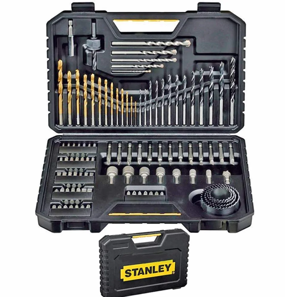 Stanley Sta7205-Xj Zestaw Wierteł, Czarny/Żółty, 100 Elementów