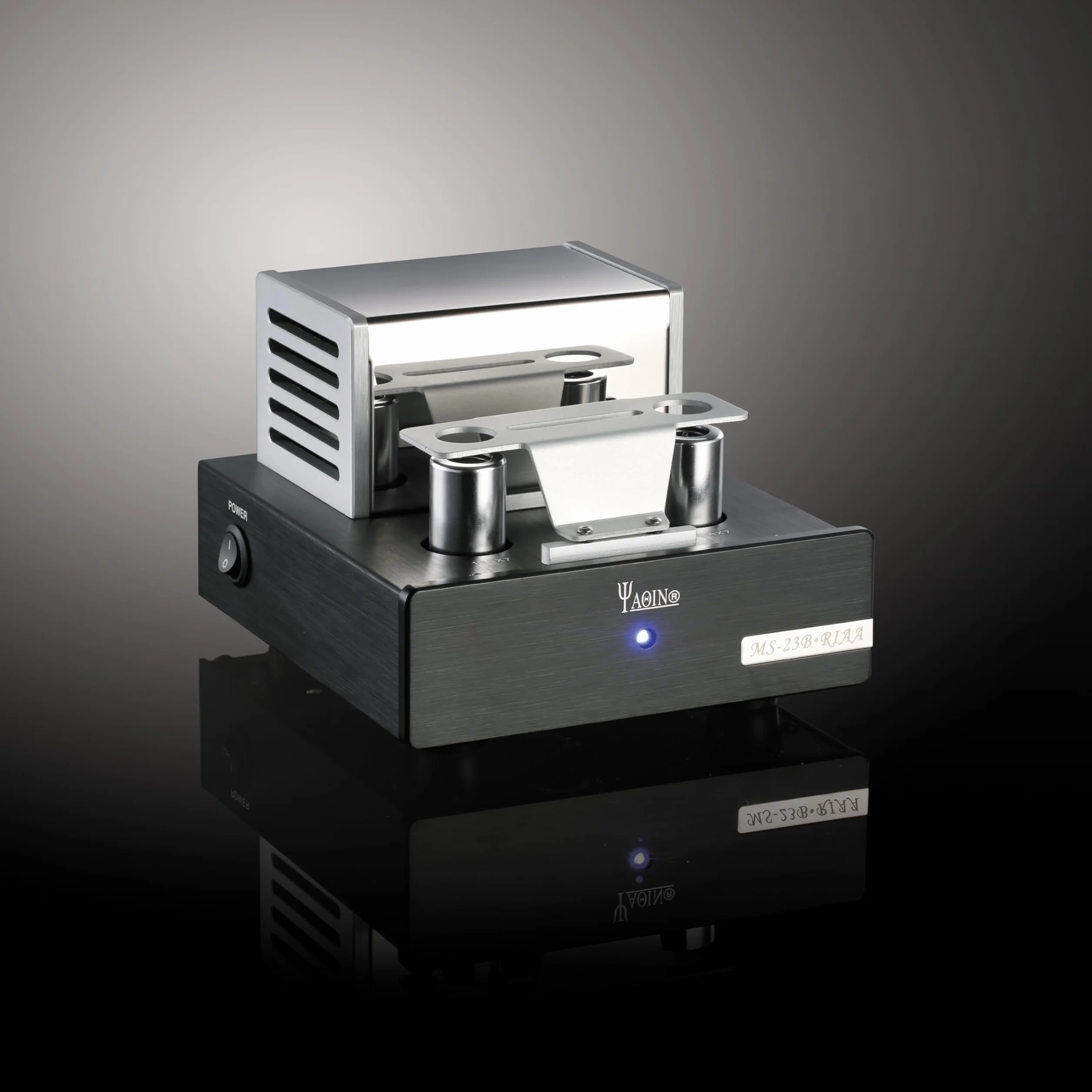 YAQIN MS-23B Tube Phono MM-przedwzmacniacz, wzmacniacz z przełącznikiem obrotowym, lampa 12AX7 * 2, przełączalne AC110 i AC230