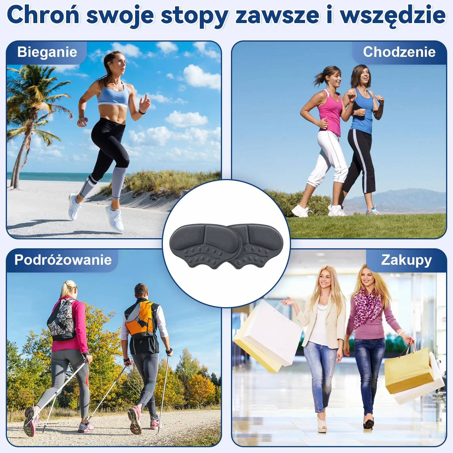 zapiętki do butów, 3 pary samoprzylepnych uchwyt pięty do butów do luźnych butów, antypoślizgowe nakładek na pięty do trampek na wysokich obcasach, skórzane buty za duże