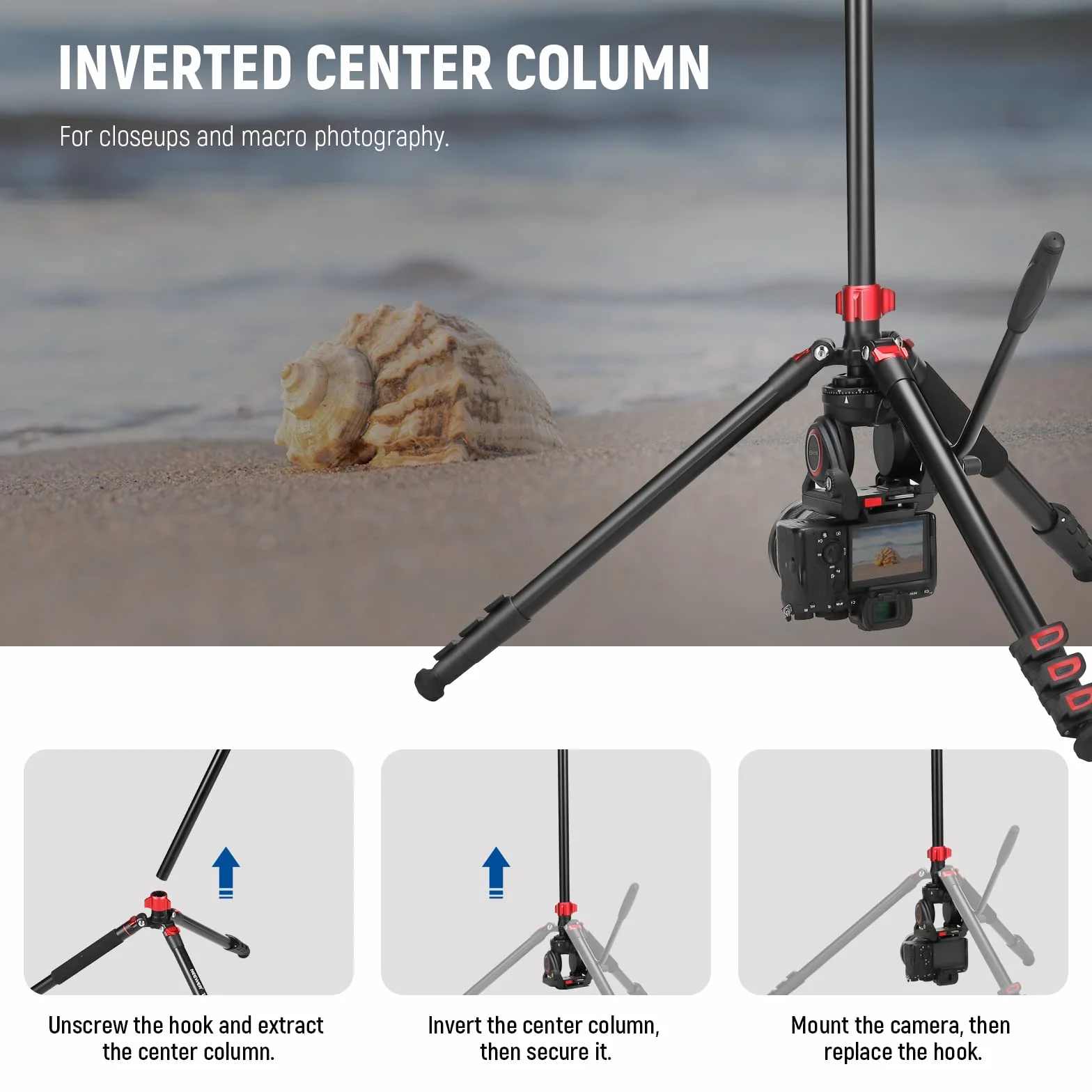 NEEWER 72" statyw monopodowy z głowicą fluidową, obciążenie 8 kg, kompatybilny z DJI RS Gimbal Manfrotto