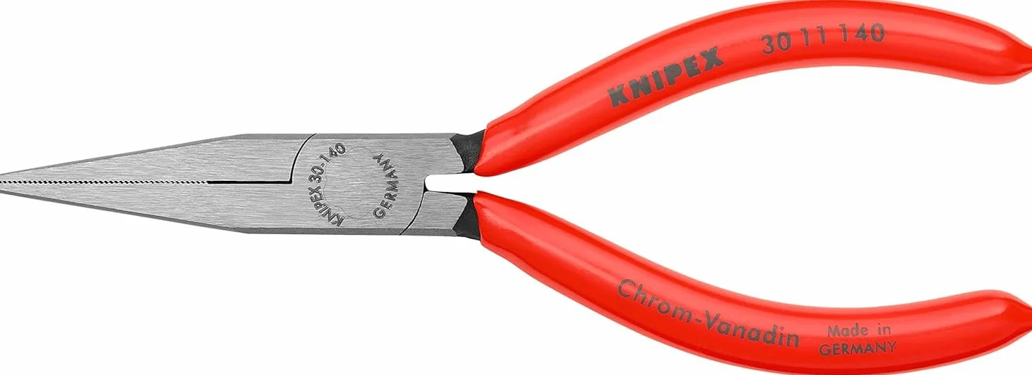 KNIPEX Szczypce płaskie wydłużone z tworzywa sztucznego, powlekane 140 mm, 30 11 140