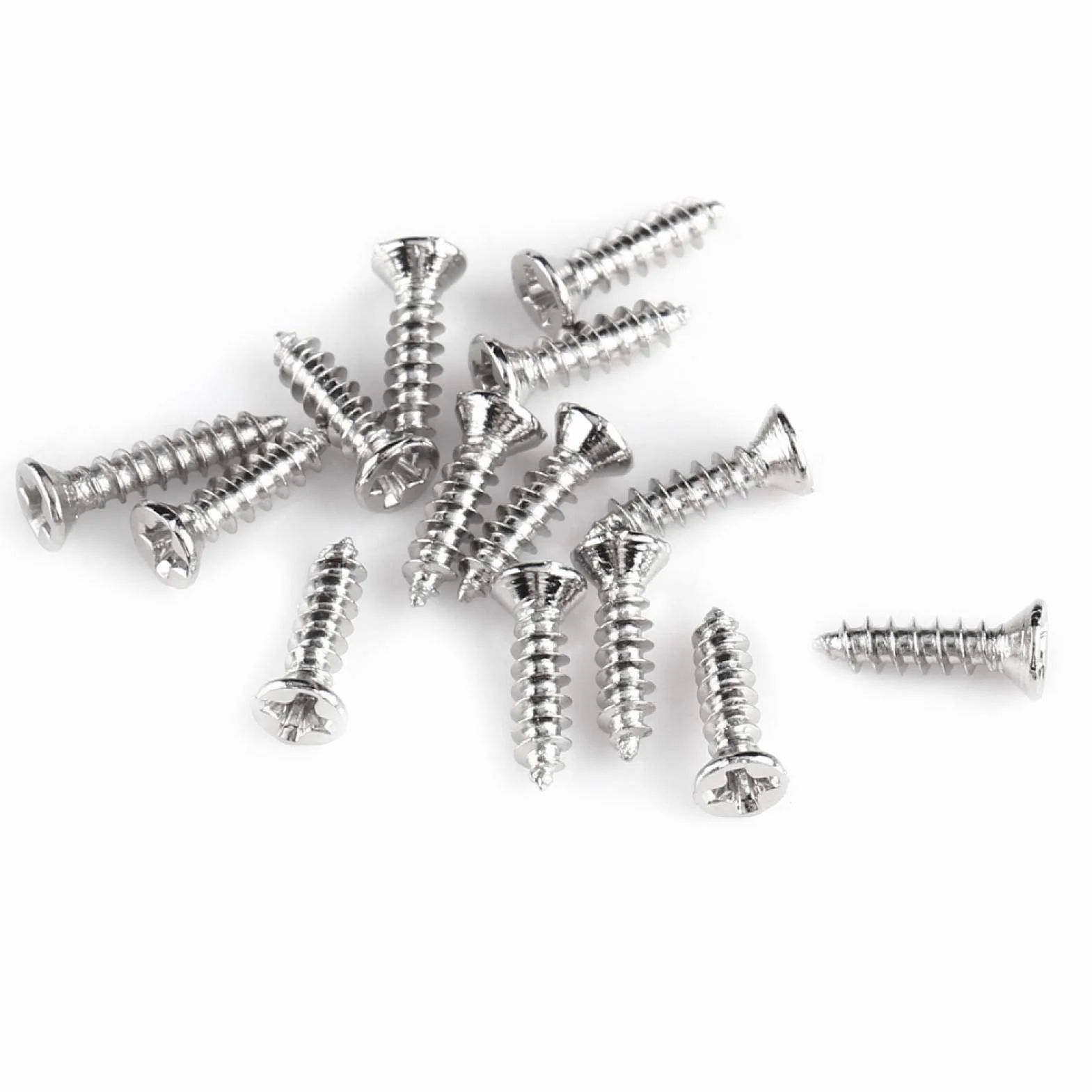 Akozon 800PCS M2 zestaw wkrętów samogwintujących wkręty samogwintujące z łbem krzyżowym z płaskim łbem łącznik do drewna z pudełkiem