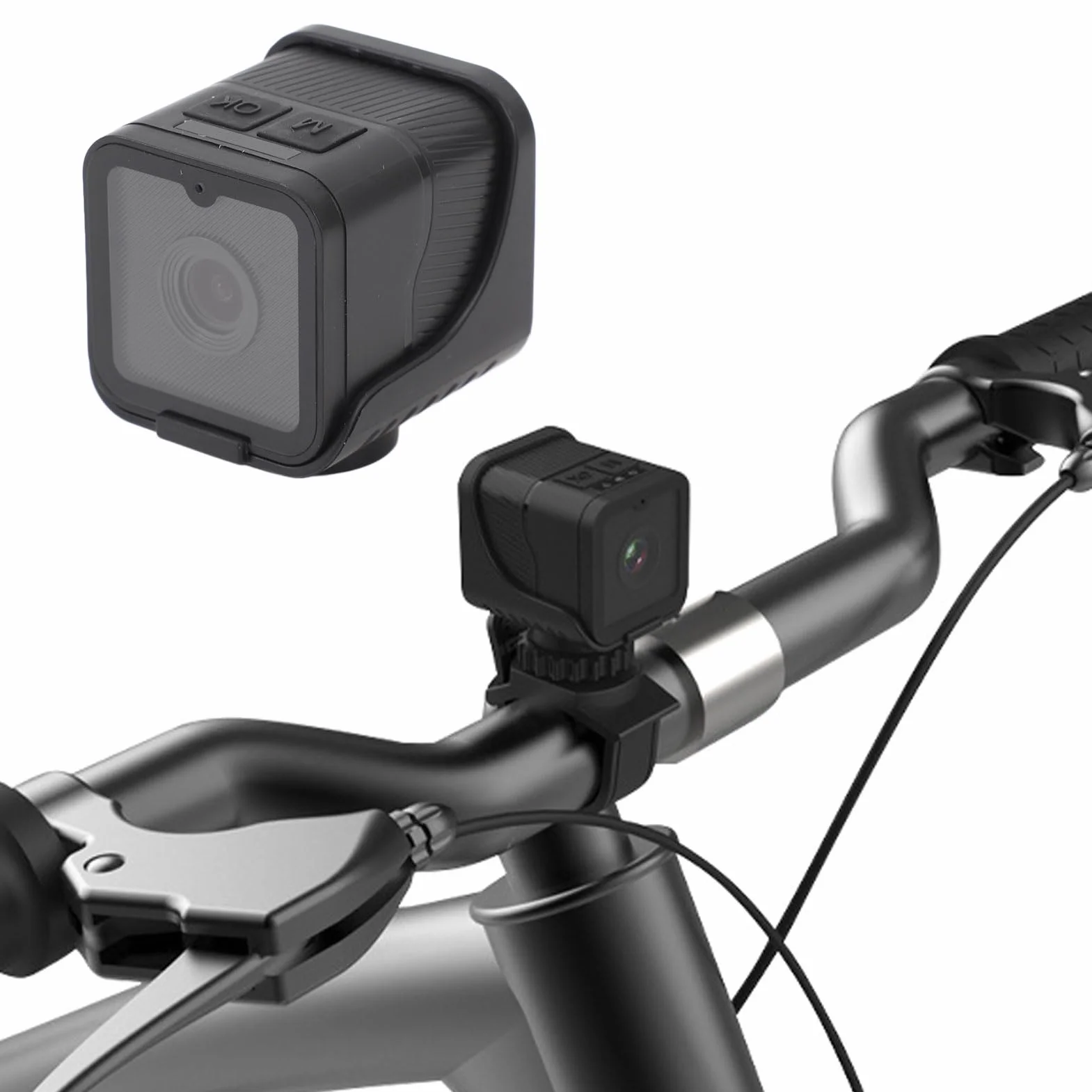 Rowerowa Kamera Sportowa DV 1080P HD, Szeroki Kąt 120 Stopni, Wodoodporna Akcji Rejestrator Wideo Na Kierownicę Roweru, Połączenie W Czasie