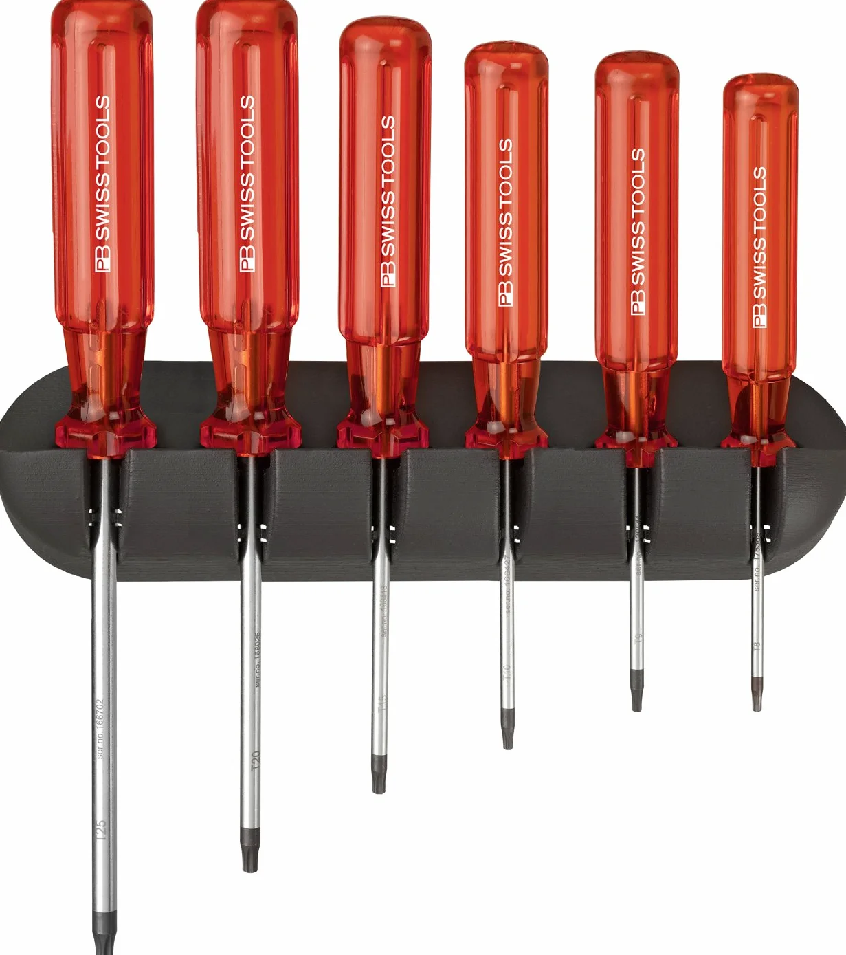Wkrętaki TORX® T8-25 Classic PB Swiss Tools 440, zestaw 6- częsciowy w uchwycie ściennym