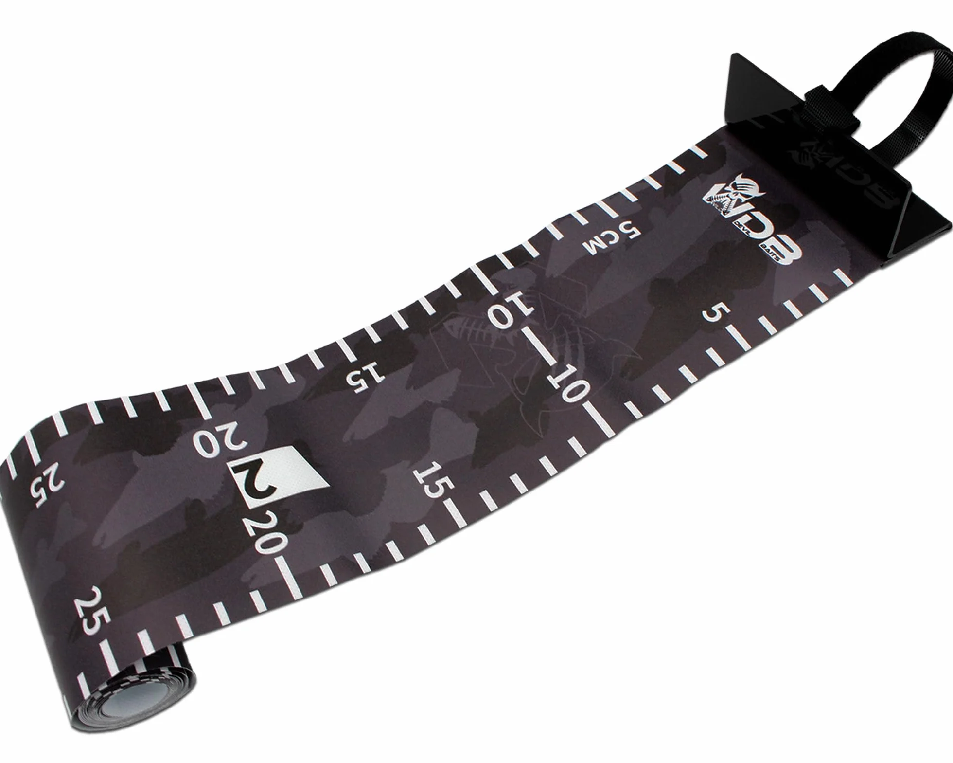 Angel-Berger Wild Devil Baits Rollup Measure Scale Fish Ruler taśma miernicza do pomiaru ryb