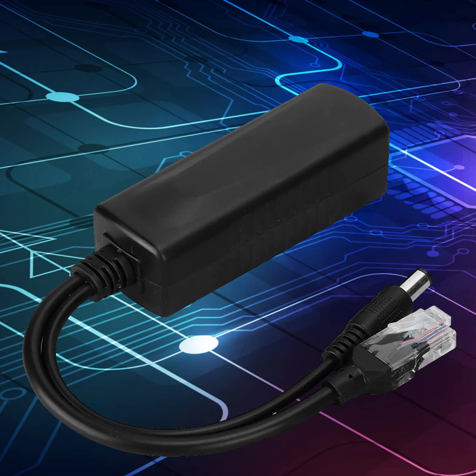 48 V – 12 V aktywny rozdzielacz POE, adapter wtykowy, rozdzielacz kabla, wtryskiwacz AP, zasilanie izolowane, z wyjściem DC 12 V, rozdzielacz PoE do kamery IP CCTV