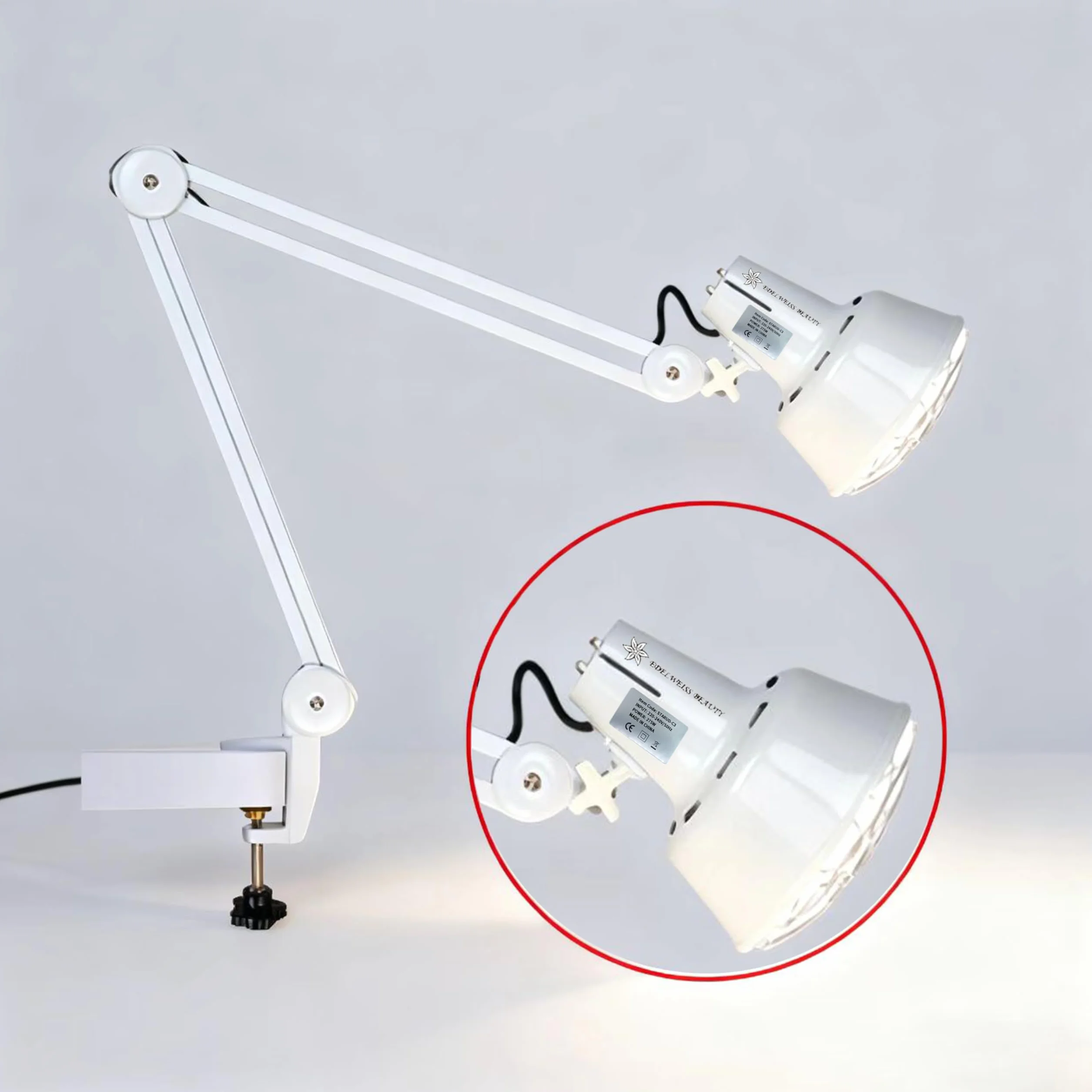 Lampa podczerwieni 275W Fizjoterapia, Termoterapia światłem czerwonym