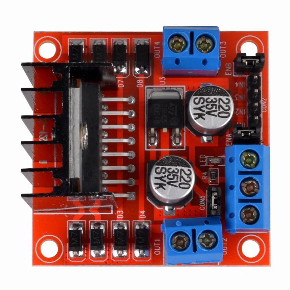 DollaTek Mini modu? sterownika nap?du silnika krokowego L298N podwójny H mostek krokowy DC do inteligentnego robota samochodowego Arduino