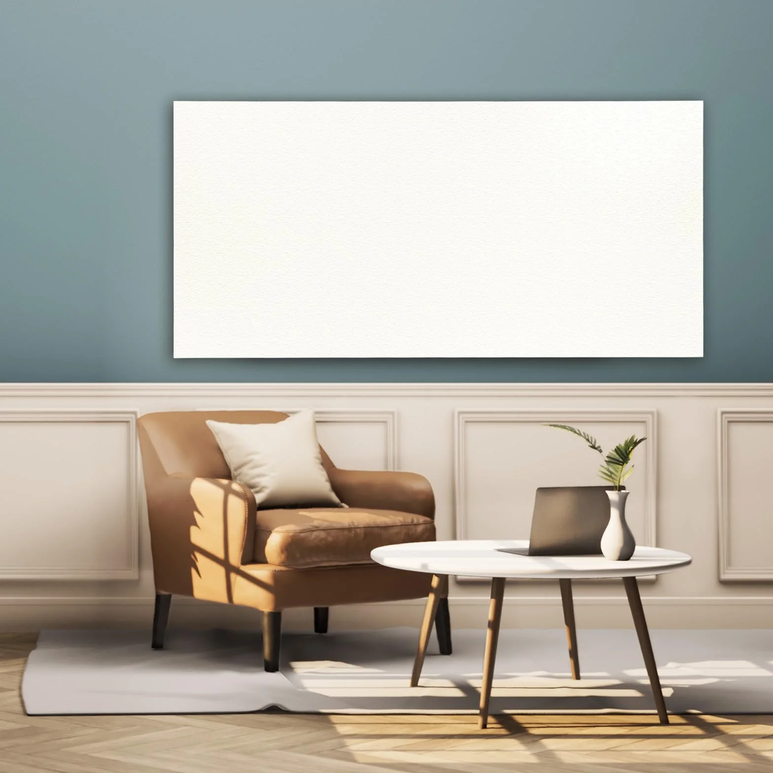 Grzejnik na podczerwień 100 W, 50 x 32 cm, biały panel grzewczy, ogrzewanie elektryczne, płyta grzewcza