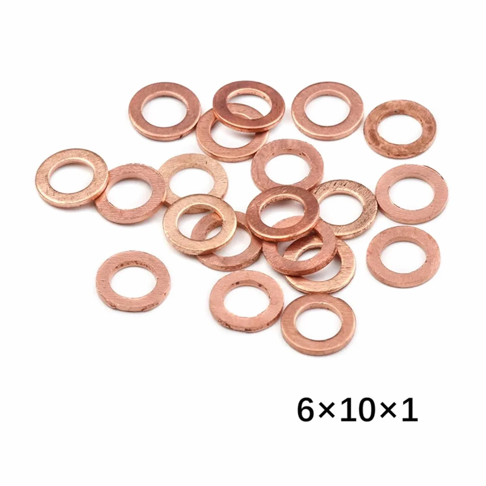 Podkładki, 20 szt. podkładek miedzianych z płaskim pierścieniem uszczelniającym, dystansowych, elementów złącznych(M20X26X1.5mm)