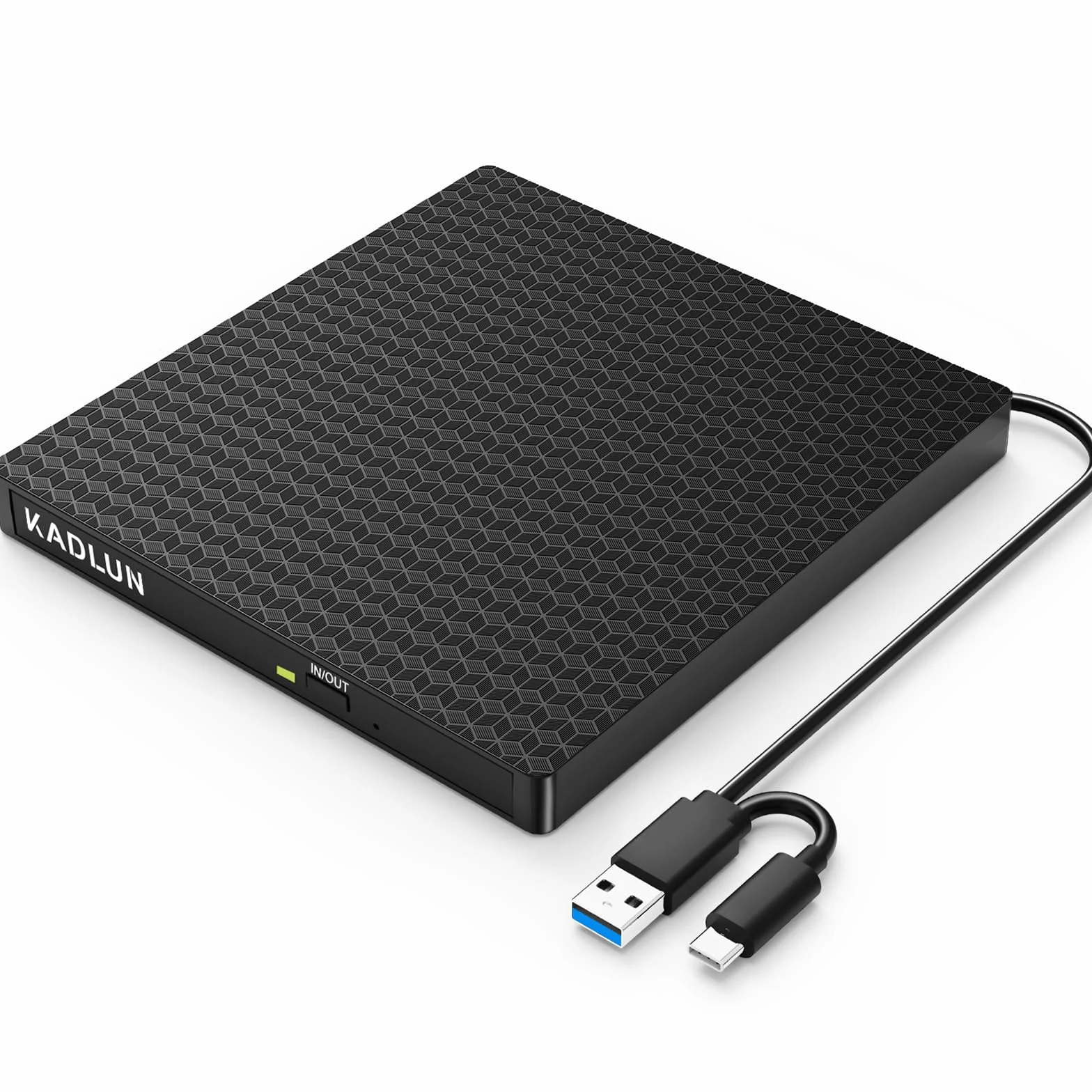 Zewnętrzny napęd DVD CD, USB 3.0 USB C, zewnętrzny napęd CD dla laptopa, komputera stacjonarnego, PC, Macbook, iMac, nagrywarka DVD +/-RW, napęd optyczny, zewnętrzny napęd DVD dla Windows 11/10/8/7/XP
