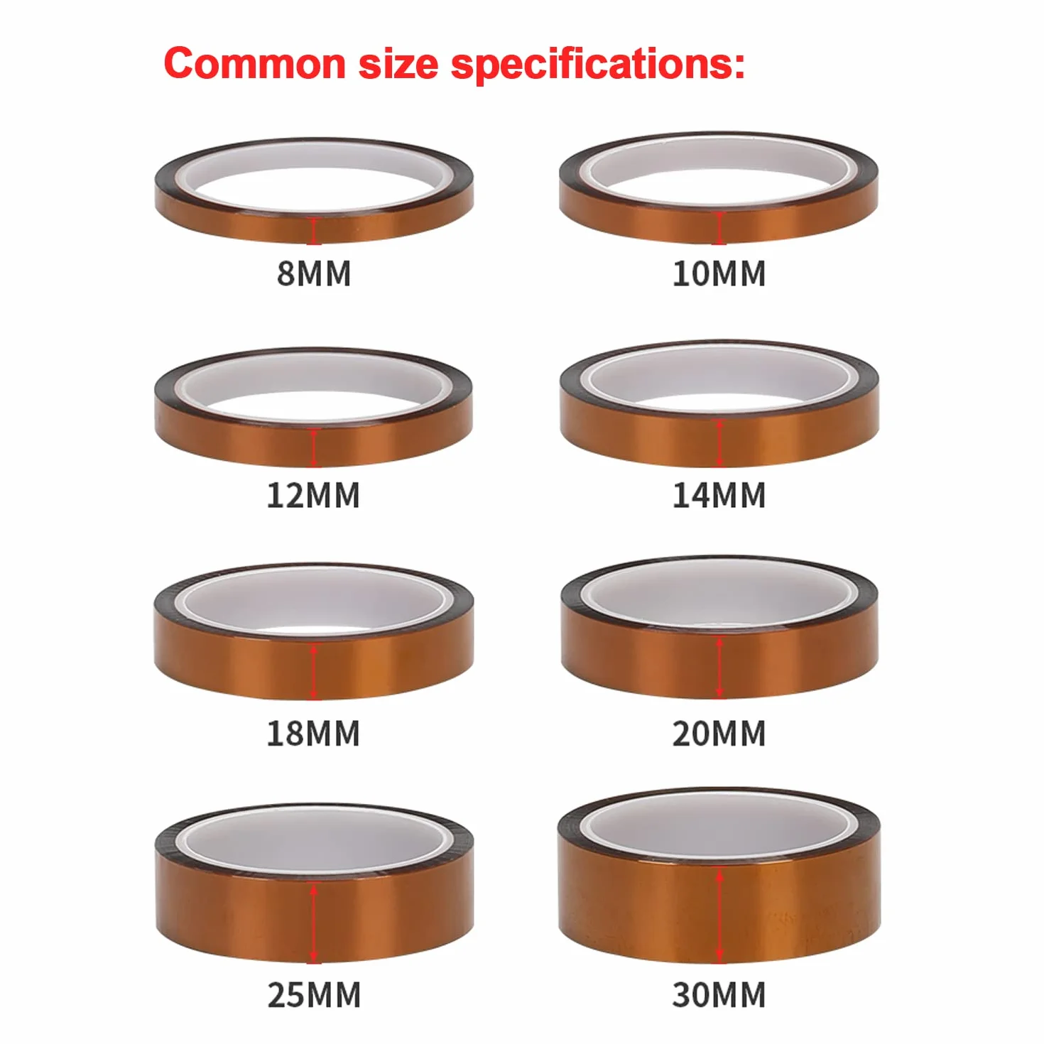 Taśma wysokotemperaturowa - poliimidowa taśma termoprzewodząca 100mm/150mm/200mm x 28m do maskowania,(150mm)