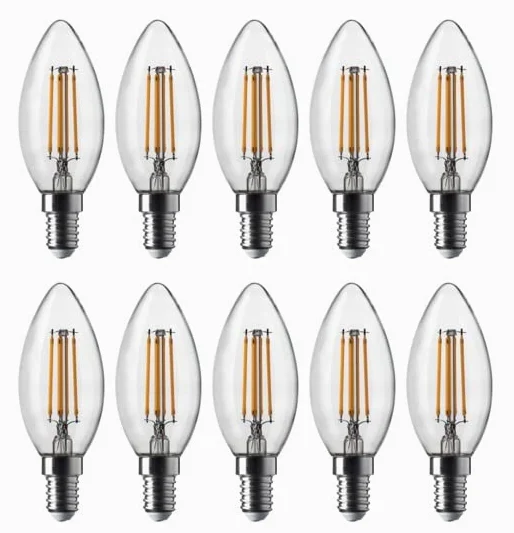 Bot Lighting Shot Żarówka LED, drewno oliwkowe, 4,5 W, 470 lm, E14 2700 K, 10 sztuk