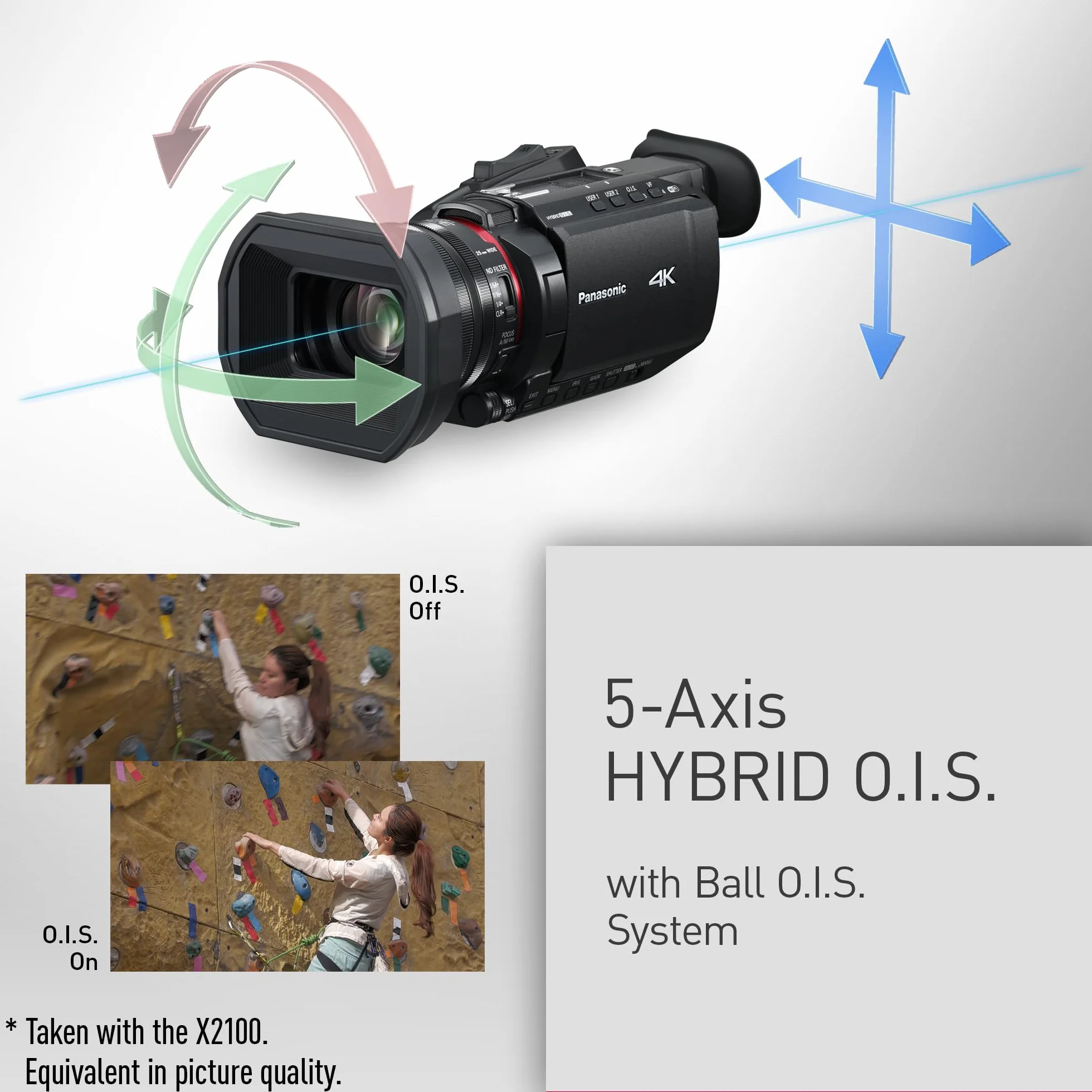 PANASONIC HC-X1600E Camcorder 4K Noir
