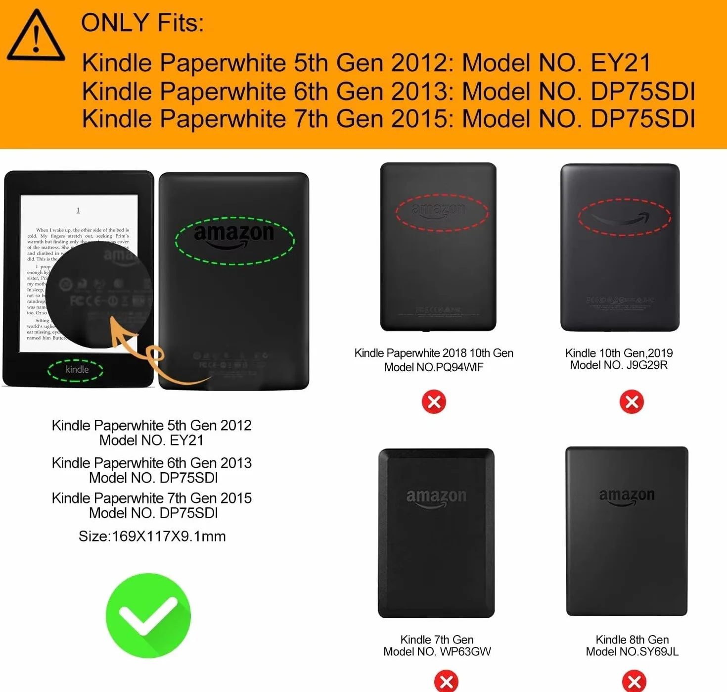 MOKASE Etui Fit for 6" Kindle Paperwhite 5/6/7. Generacji 2012,2013,2015,2016 (Model: EY21 / DP75SDI), Pokrowiec ze skóry pu, Inteligentną Automatyczne Budzenia/Uśpienia z gniazdem na kartę, Purple