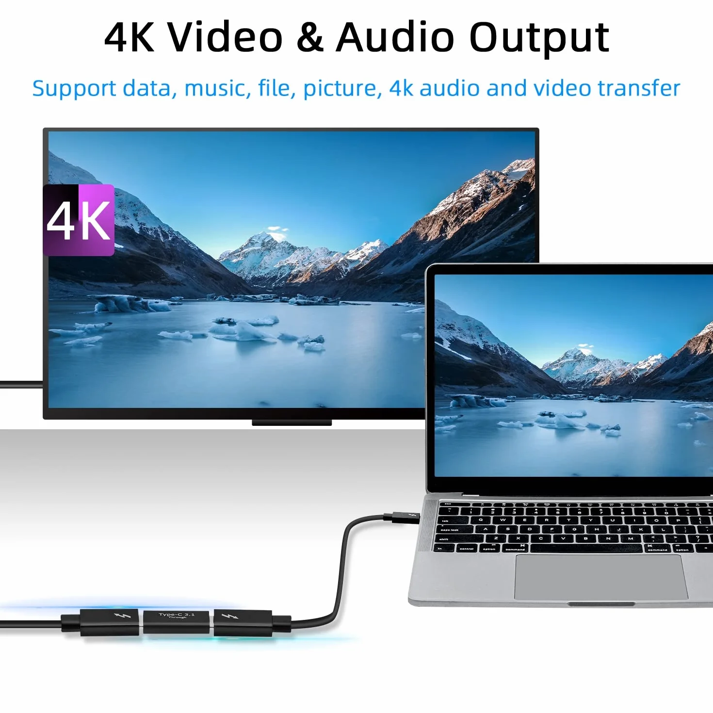 Adapter USB C żeński na żeński, 2 szt. USB C 3.1 Obsługa wideo i audio 4K Szybkie ładowanie i transfer danych 10 Gb/s, przedłużacz do przełączników, PS5, S21, laptopów, tabletów, telefonów