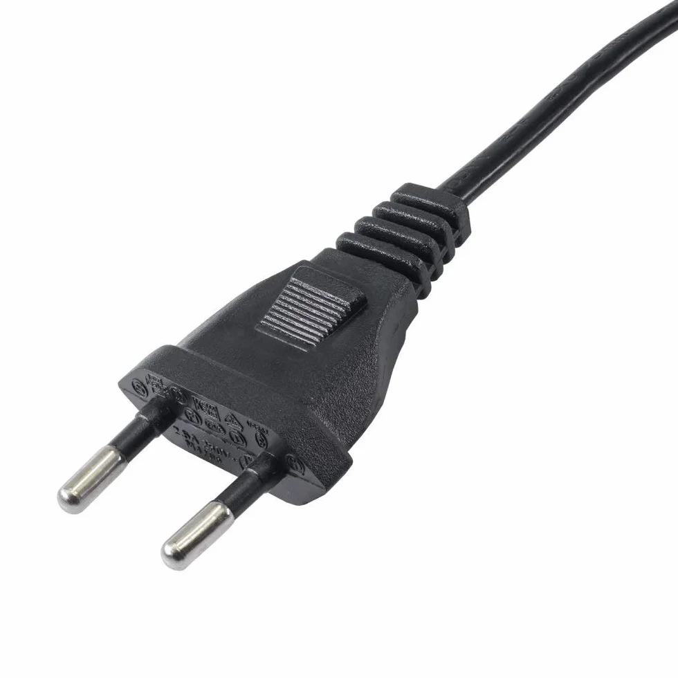 Kabel zasilający 2pin Akyga AK-RD-01A IEC C7 CEE 7/16 Europlug 1.5m
